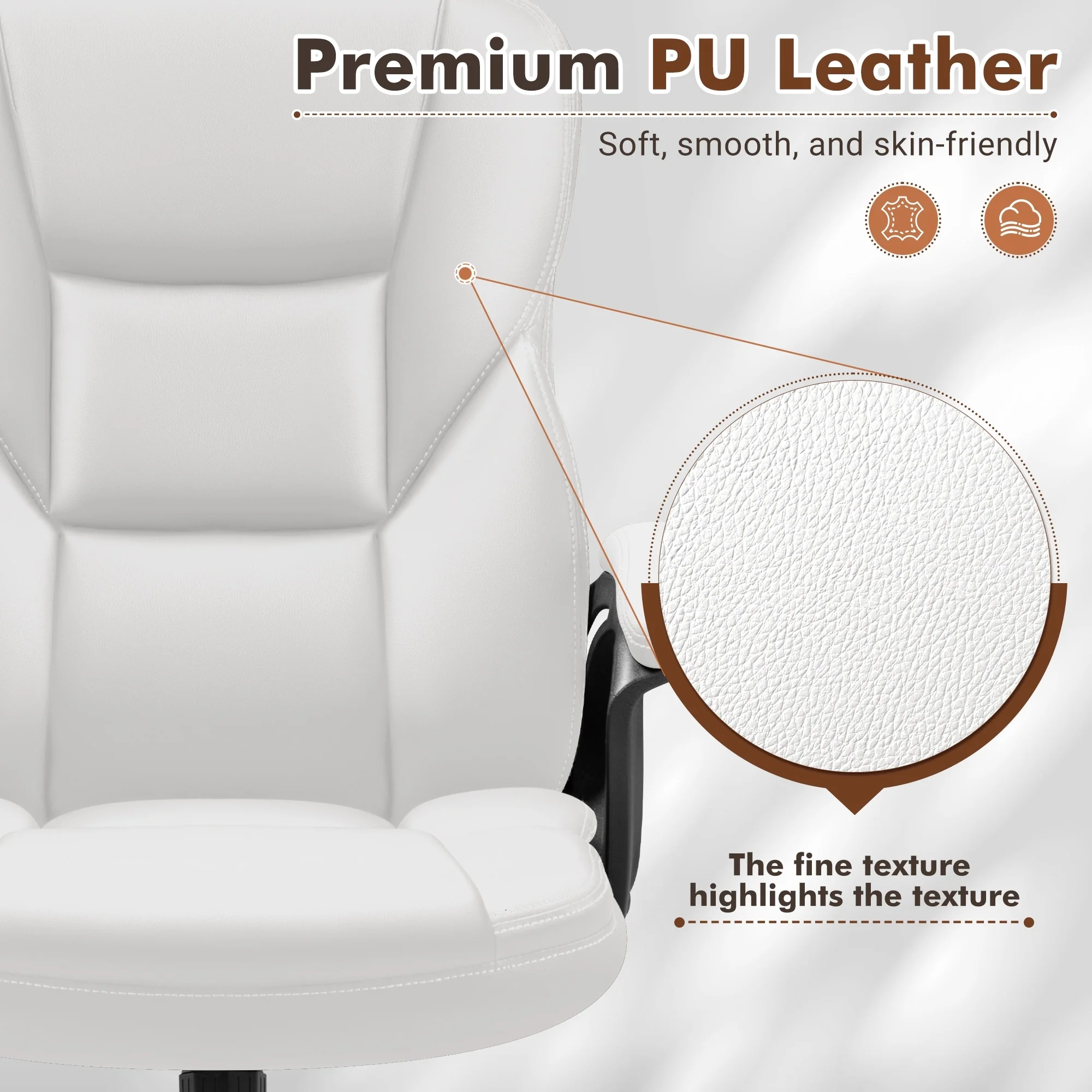 High Back Executive Office Chair, Ergonomic Computer Desk Chair for Home and Office - Image 15
