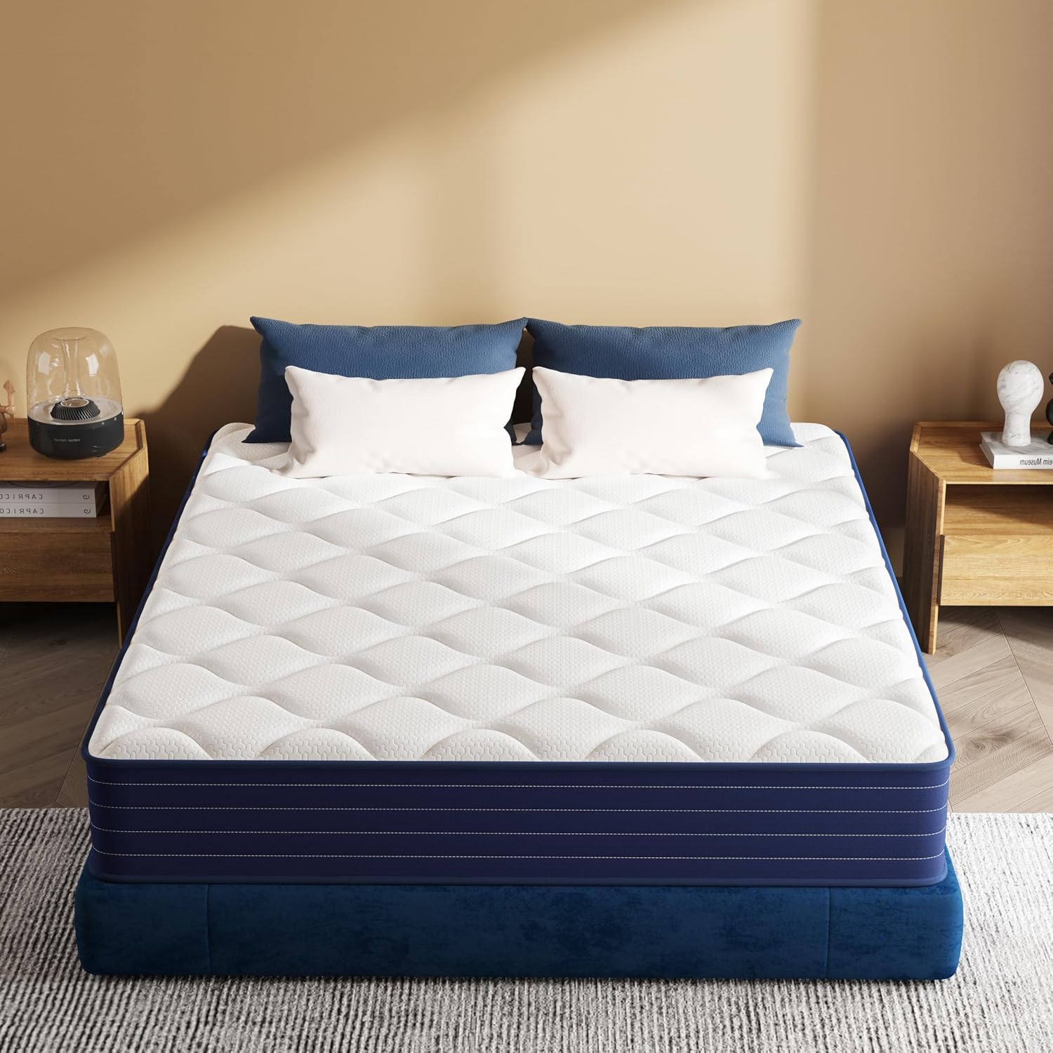 Full Size Mattress, 12 Inch Full Mattress in a Box, Hybrid Mattresses, Pocket Spring & Memory Foam, Medium, Motion Isolation, CertiPUR-US Certified, 54" x 75" - Image 2