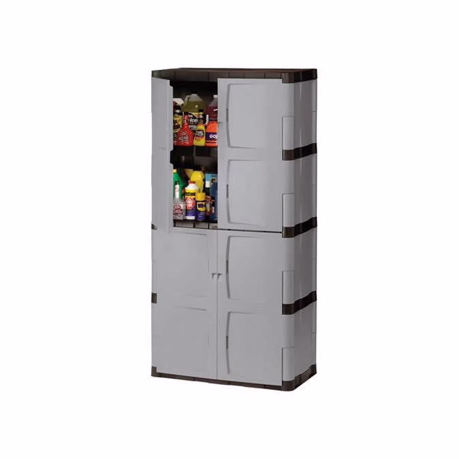Rubbermaid Full Double Door Vertical 27 Cu.Ft. Garage Storage Cabinet