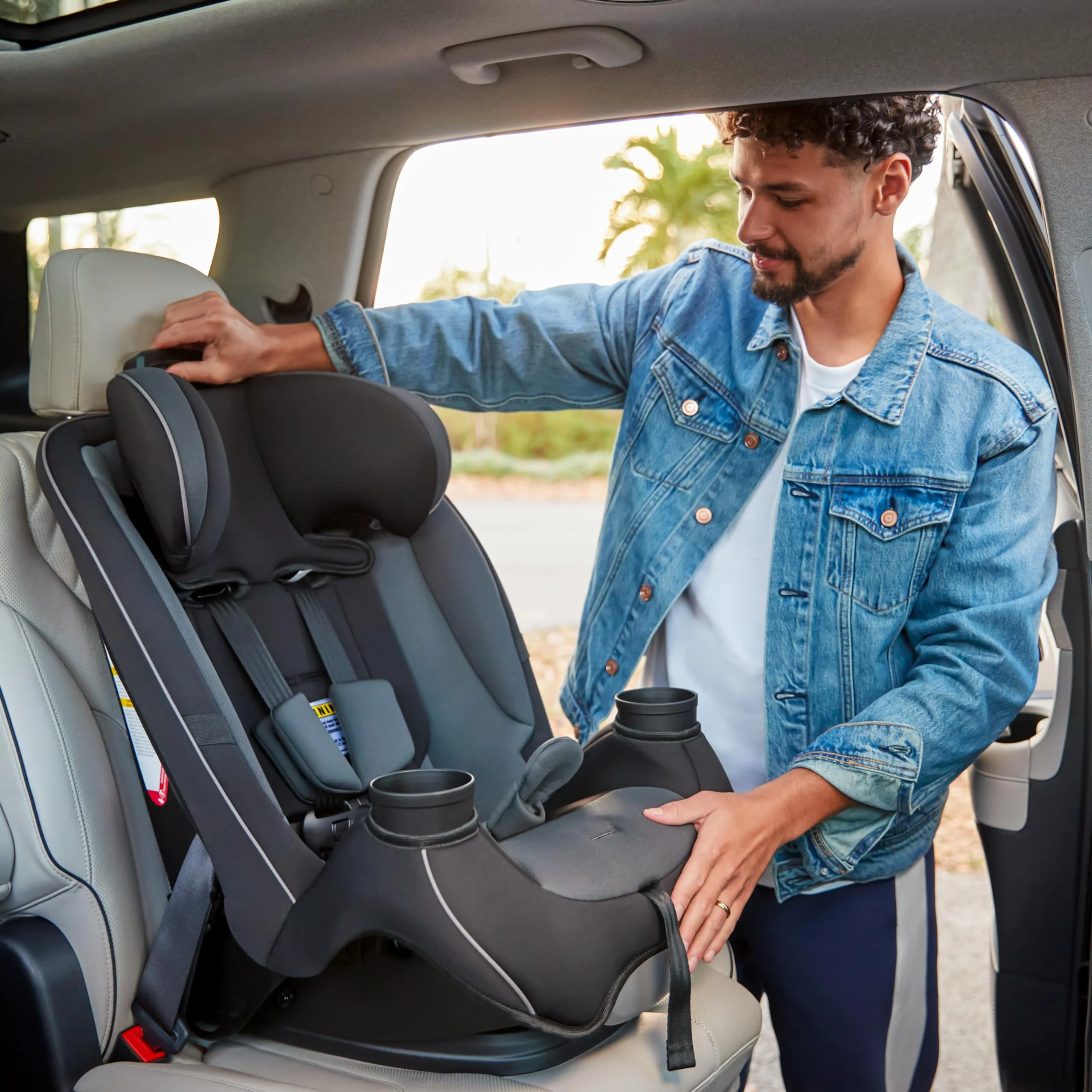 3-in-1 Slim Convertible Car Seat, All-in-One Infant Toddler Booster Seat, Rear & Forward Facing Child Safety Seat - Image 12