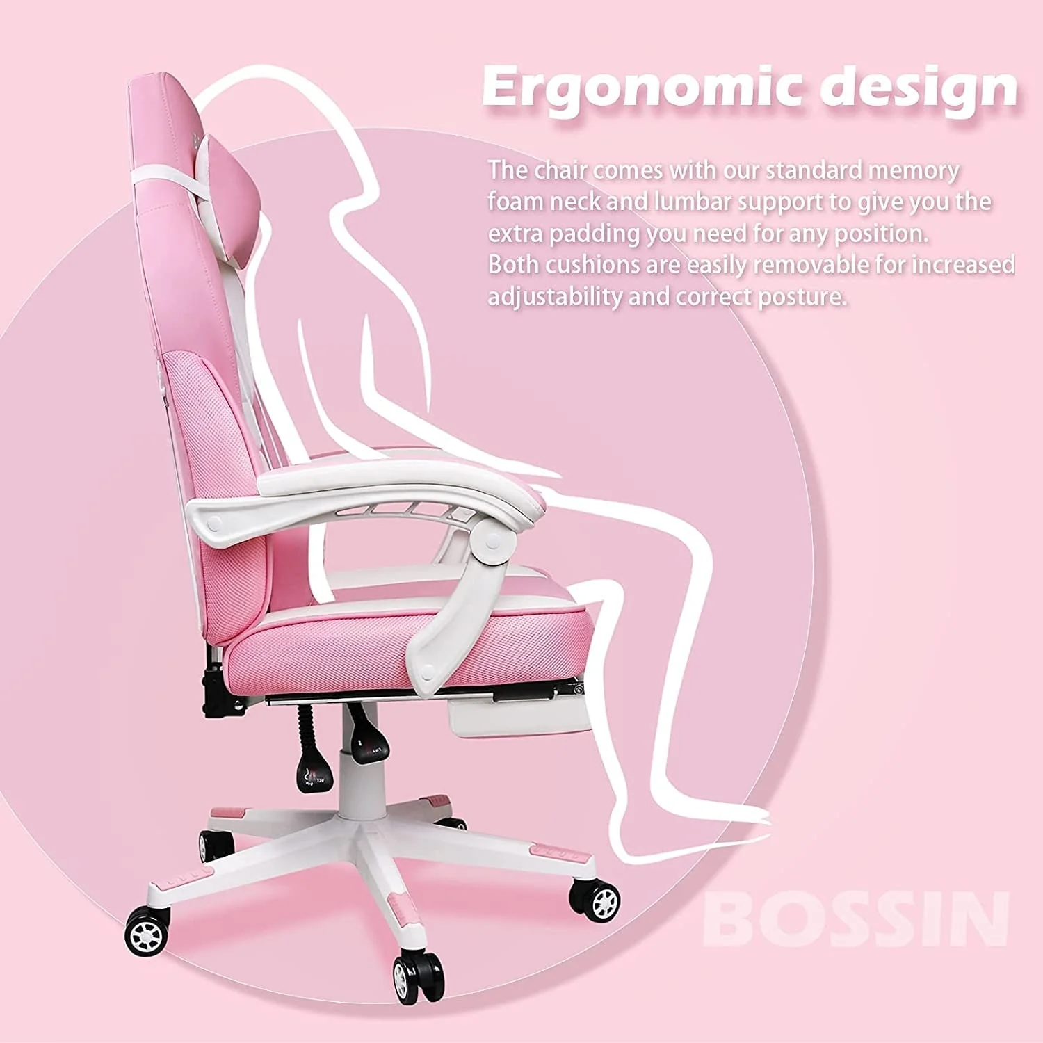 Racing Style Gaming Chair, 300 lbs Big and Tall High Back Computer Chair - Image 22