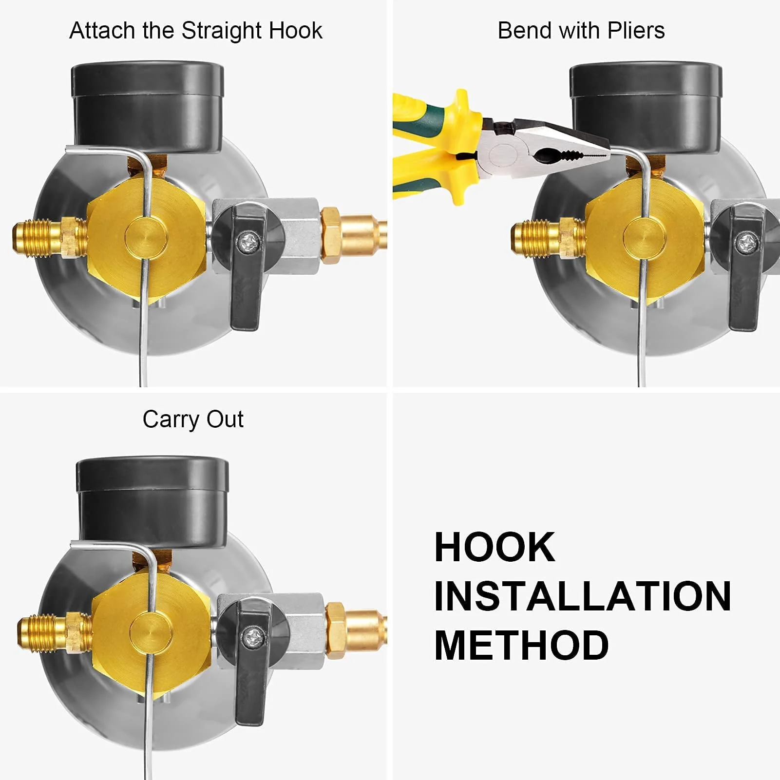 Furvclv AC Flush Kit, Car Air Conditioner System Clean Canister Flushing Tool Set Air Conditioning Pipe Cleaning Bottle for Auto R12 R22 R134A R404 R410A with 220PSI Gauge, Air Plug Fittings and Hose - Image 5