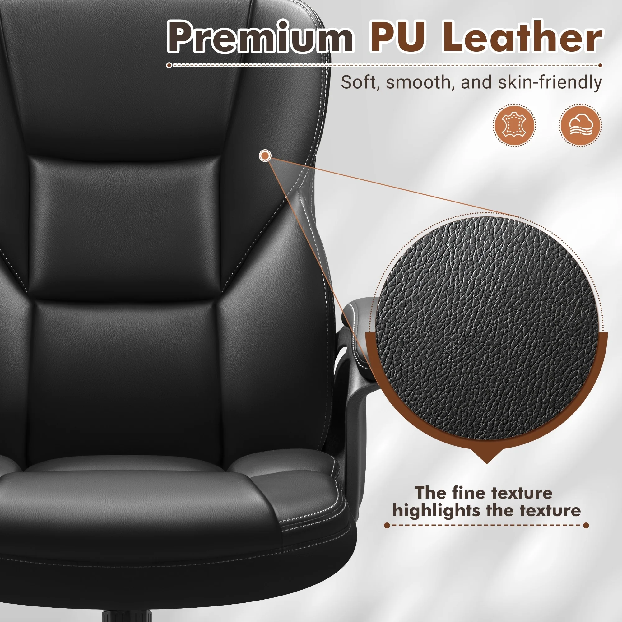 High Back Executive Office Chair, Ergonomic Computer Desk Chair for Home and Office - Image 25