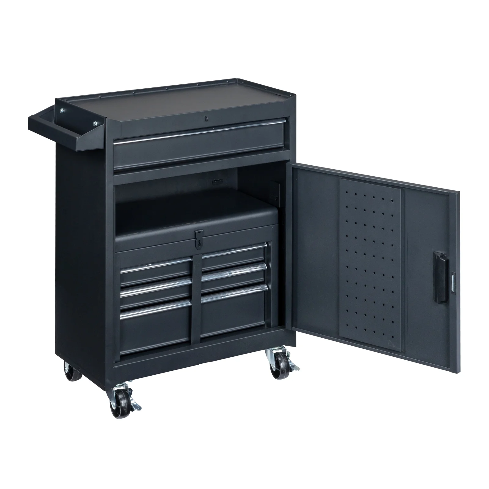 Zimtown Rolling Tool Chest, 4-Drawer Tool Box Organizer, Tool Storage Cabinet - Image 29