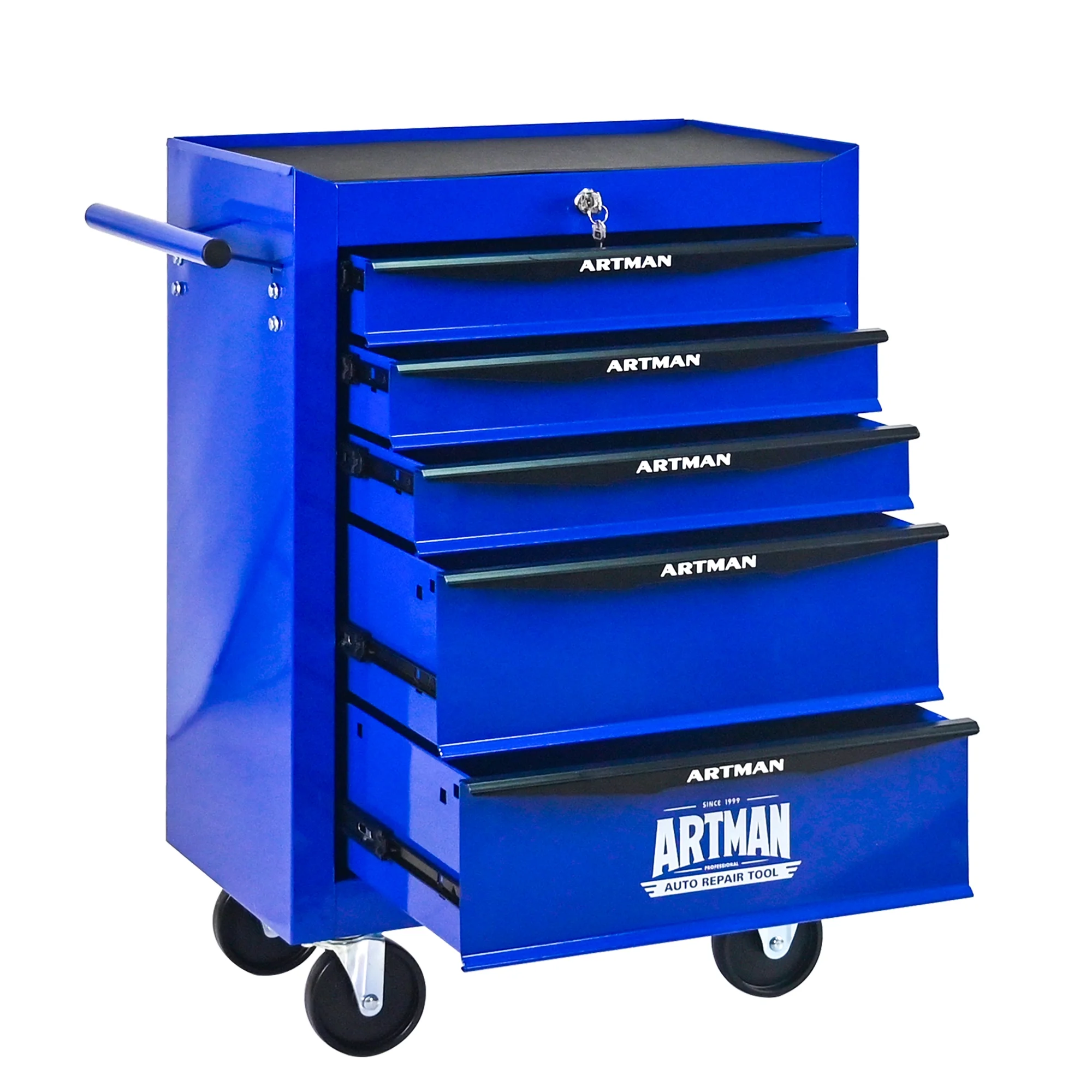 ARTMAN 20" 6-Drawer Tool Chest Cabinet with Ball Bearing Drawer Slides, Steel Tool Storage Box Organizer for Garage Workshop Repair Shop - Image 49