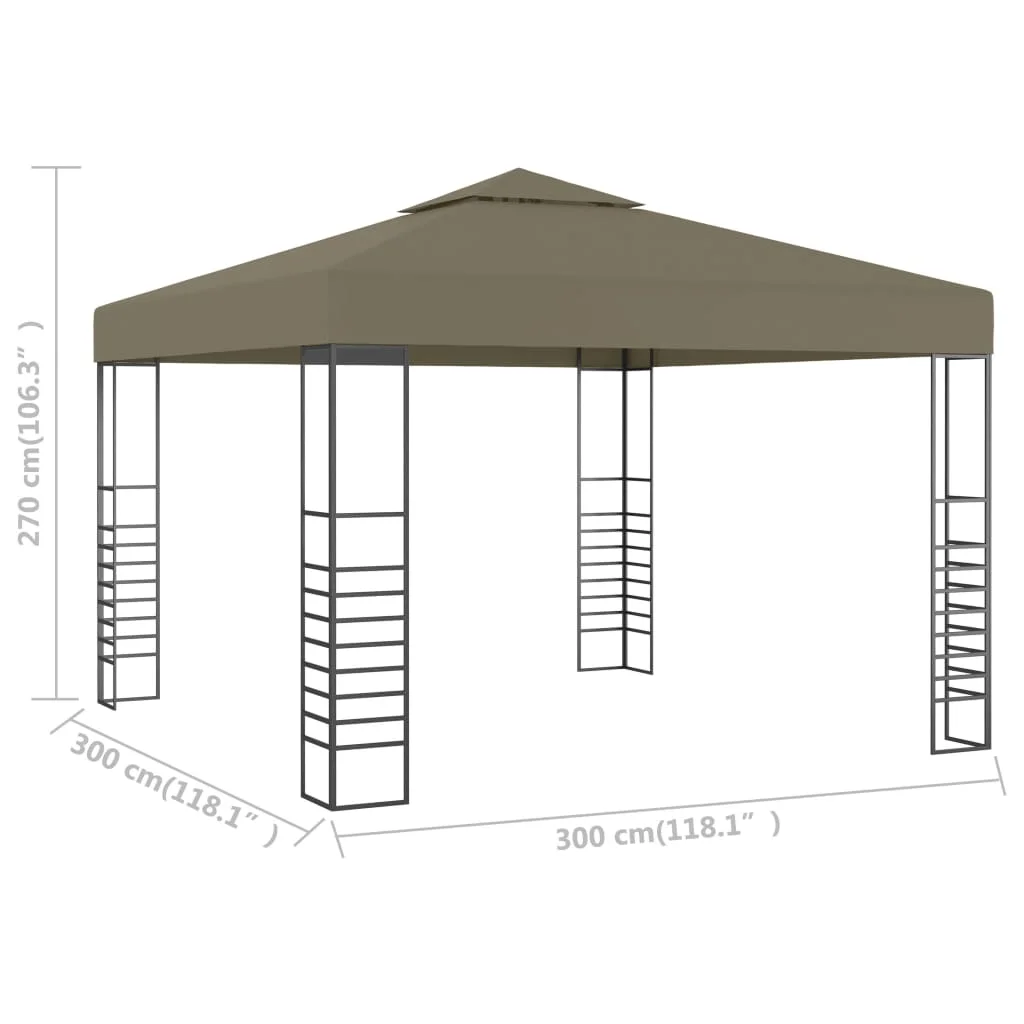 vidaXL Gazebo Outdoor Canopy Patio Pavilion Sun Shelter Party Tent Marquee - Image 4