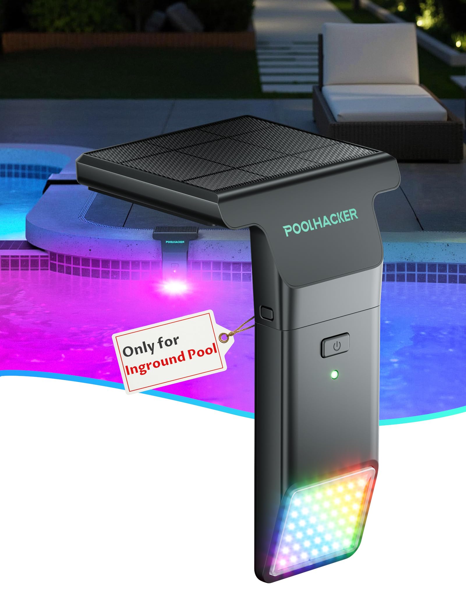 Solar Pool Lights for Steel Wall Above Ground Pools, Solar Powered LED Swimming Pool Lighting - Image 4