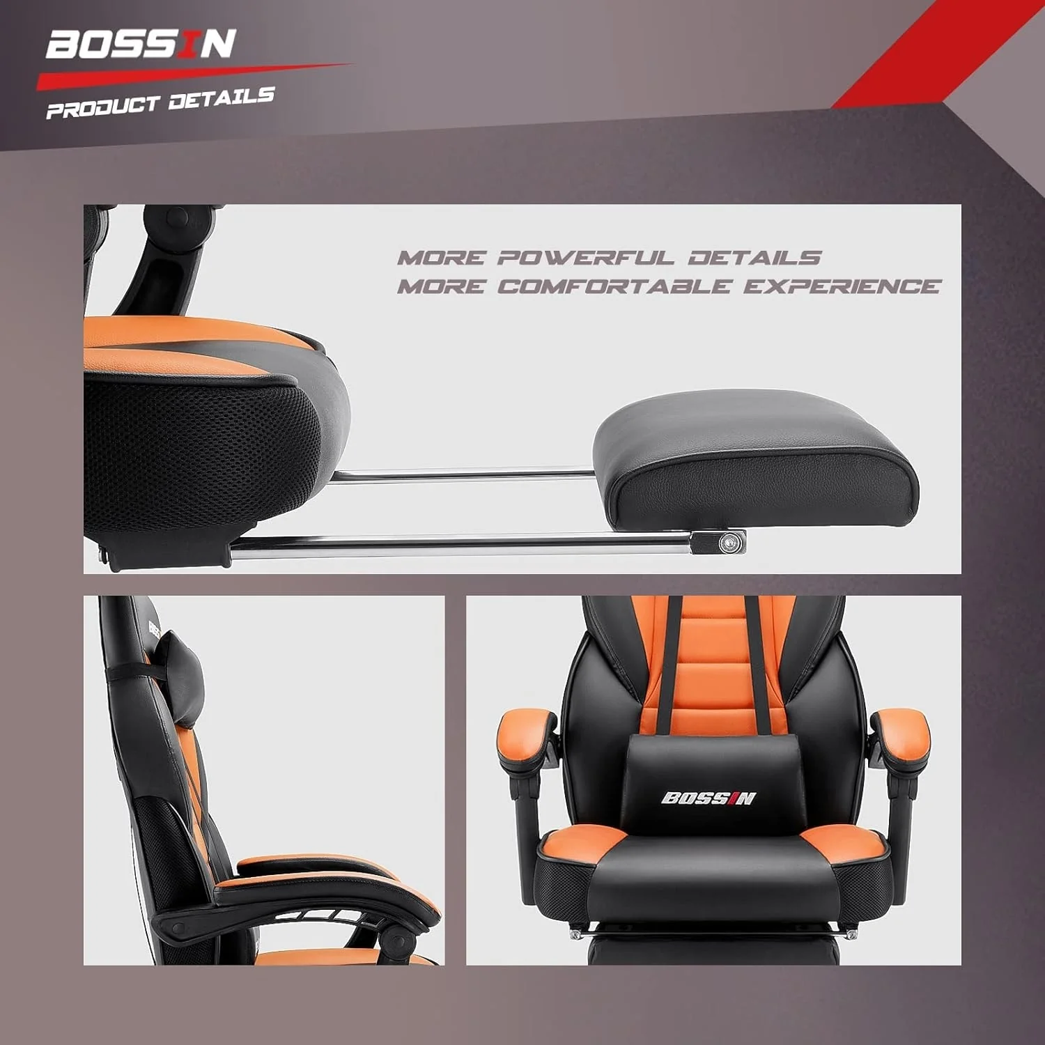 Racing Style Gaming Chair, 300 lbs Big and Tall High Back Computer Chair - Image 49