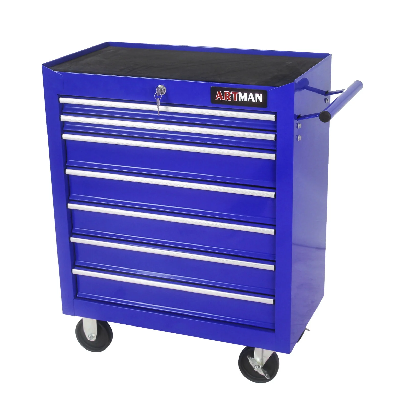 7-Drawer Metal Rolling Tool Chest with Wheels, Tool Storage Cabinet with Locking System, Toolbox with Wheels for Garage, Warehouse, Workshop, Repair Shop, Red - Image 28