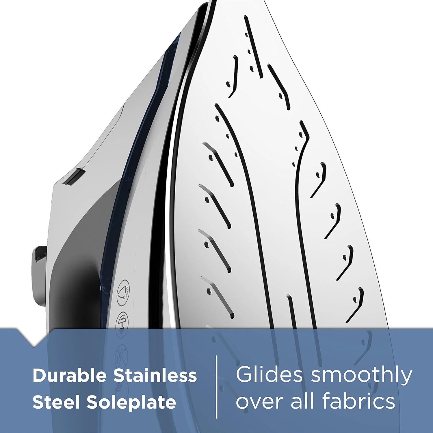 Professional Steam Iron for Clothes, Powerful High Steam Output Garment Iron for Home and Travel - Image 6