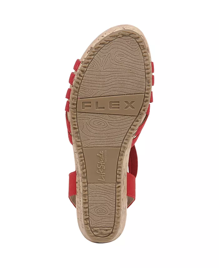 Women's Strappy Wedge Sandals, Open Toe Platform Summer Shoes for Casual and Dress Wear - Image 4