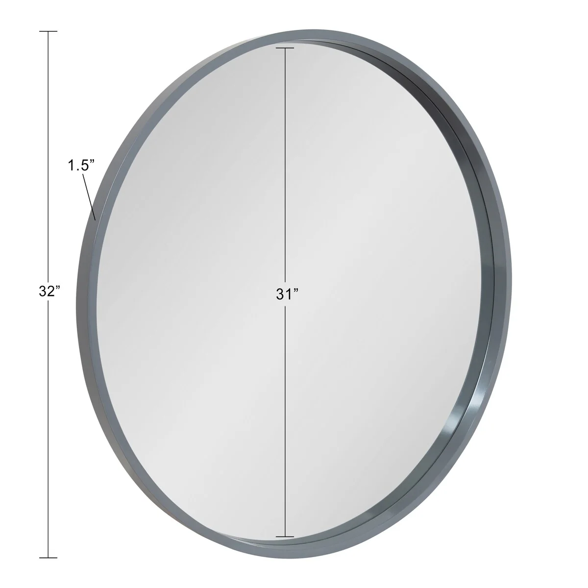 Round Wood Accent Wall Mirror, Modern Decorative Wooden Frame Mirror for Living Room, Bedroom and Entryway - Image 99