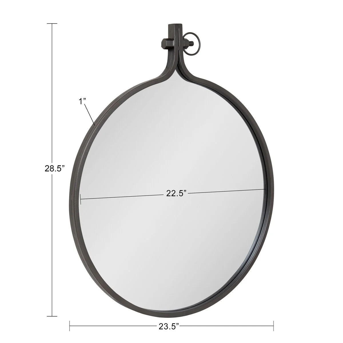 Modern Round Wall Mirror, Decorative Circular Accent Mirror for Living Room, Bedroom and Entryway - Image 96