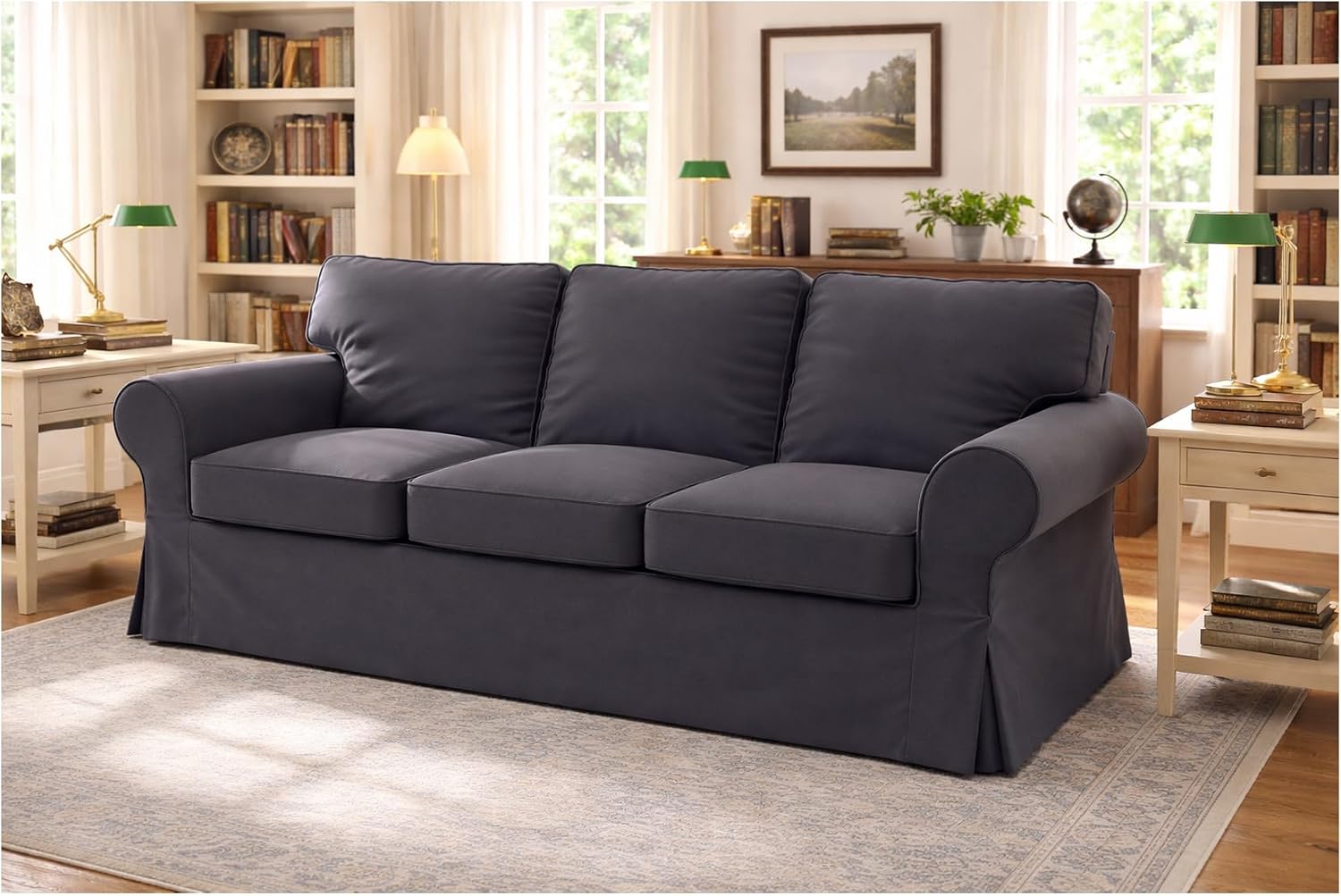 Heavy Cotton Ektorp Sofa Cover, Compatible with IKEA Ektorp 3 Seat Slipcover - Image 8