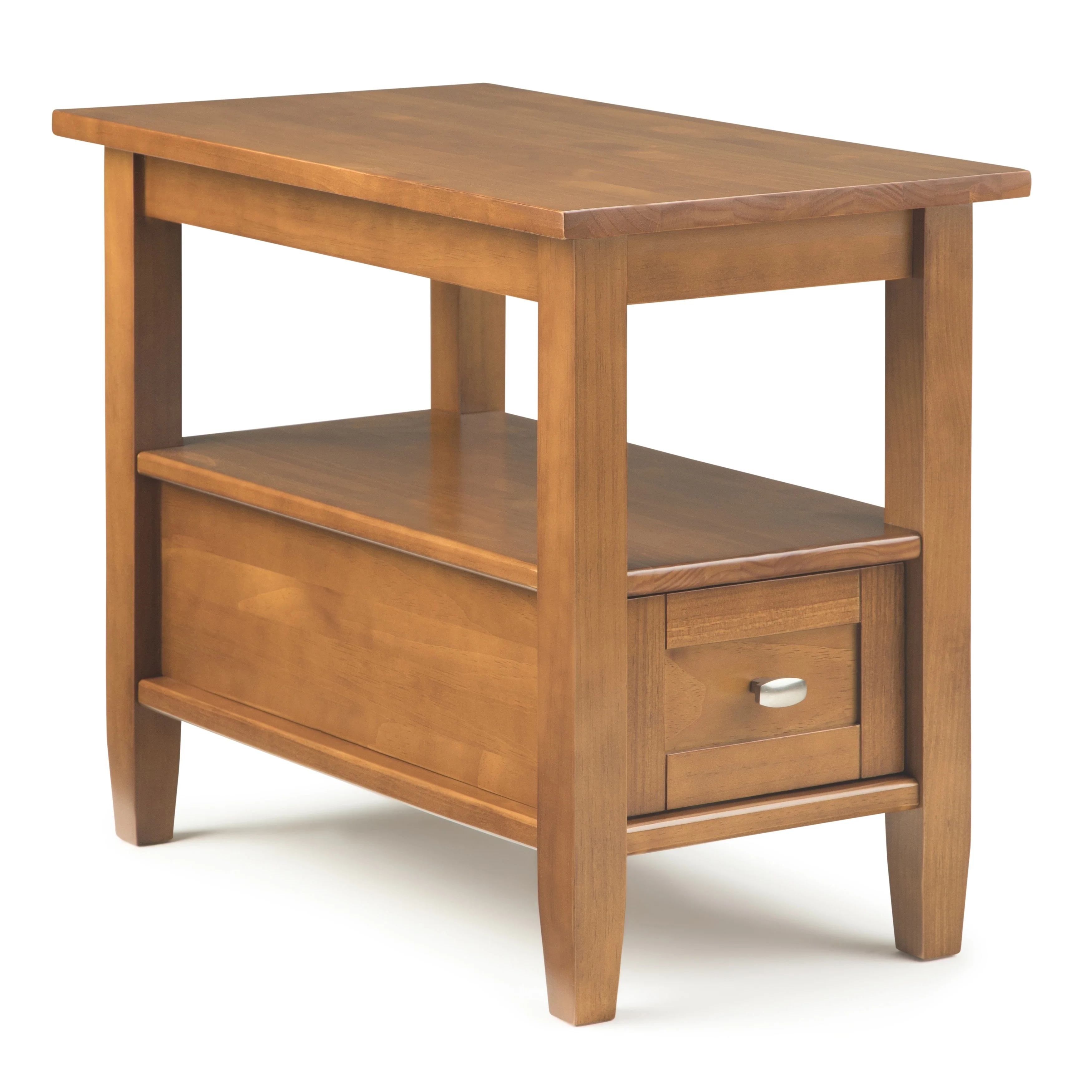 14" Wide Solid Wood Narrow Side Table, Rectangle Transitional Style Accent Table - Image 48