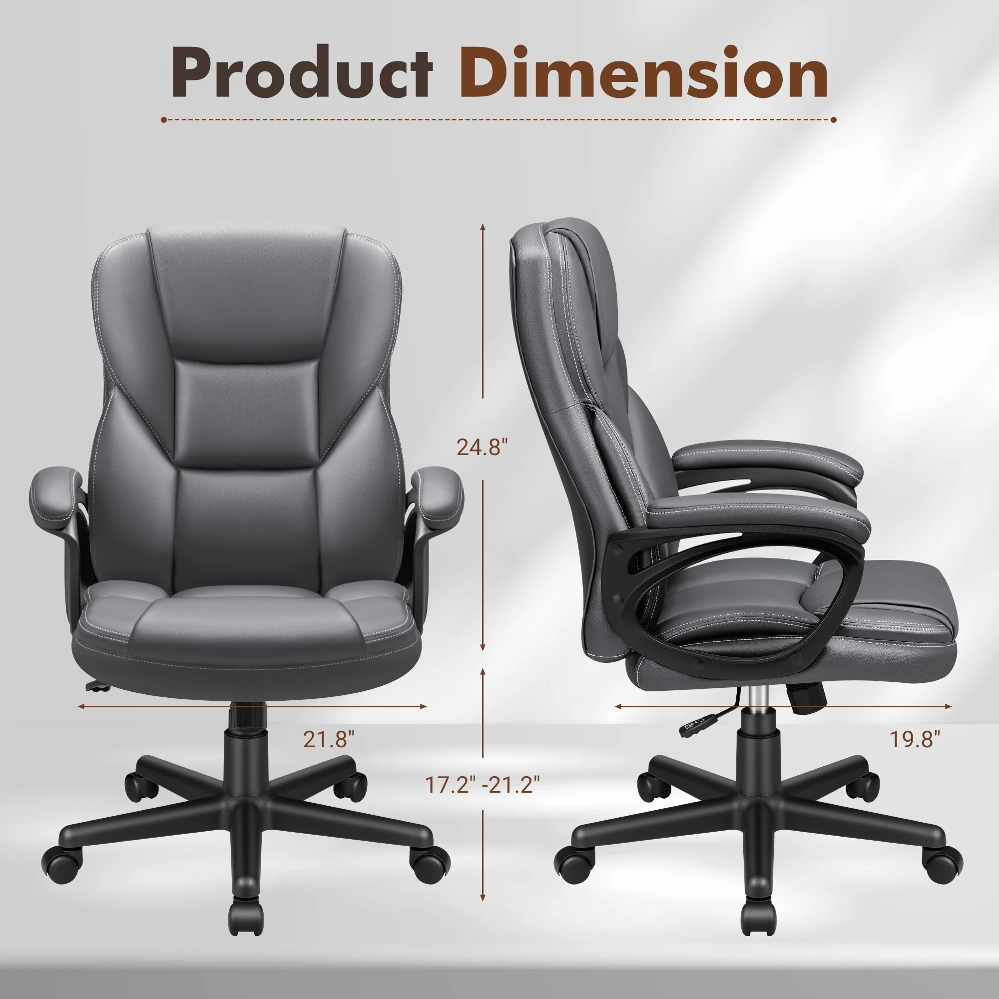 High Back Executive Office Chair, Ergonomic Computer Desk Chair for Home and Office - Image 17