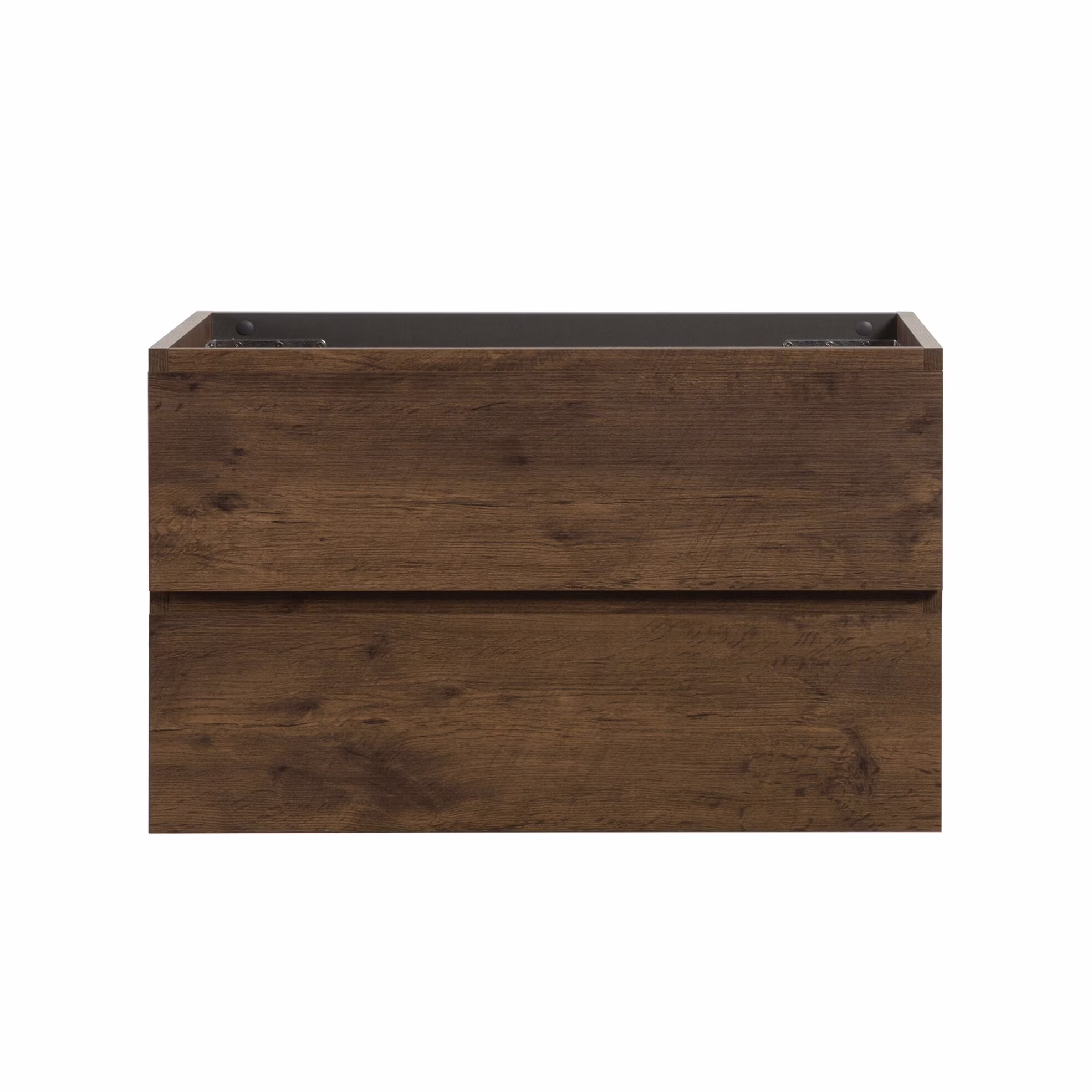 Wall Mount Bathroom Cabinet Without Basin, Gray Two-Drawer Storage Unit with Pre-Assembled Design for Space-Saving Modern Bathrooms - Image 7