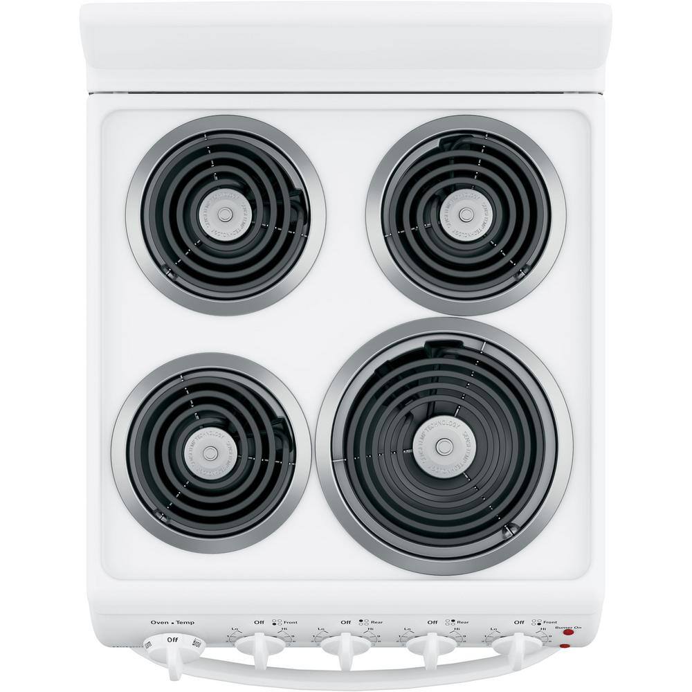 20 in. 4 Burner Element Free-Standing Electric Range in White Configuration B - Image 4