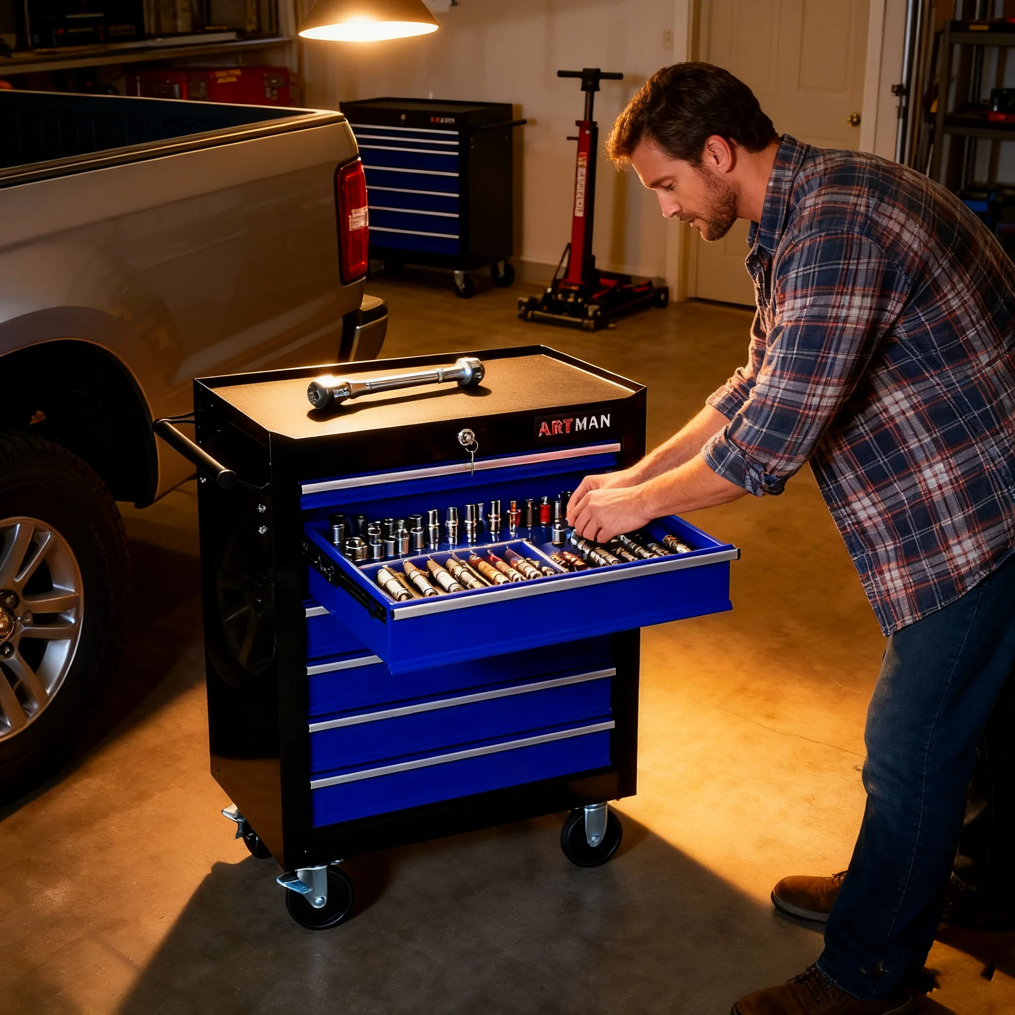 ARTMAN 7 Drawer Tool Rolling Storage Cart ,Tool Boxes Tool Chest with Wheels and Drawers for Garage Workshop Warehouse - Image 47