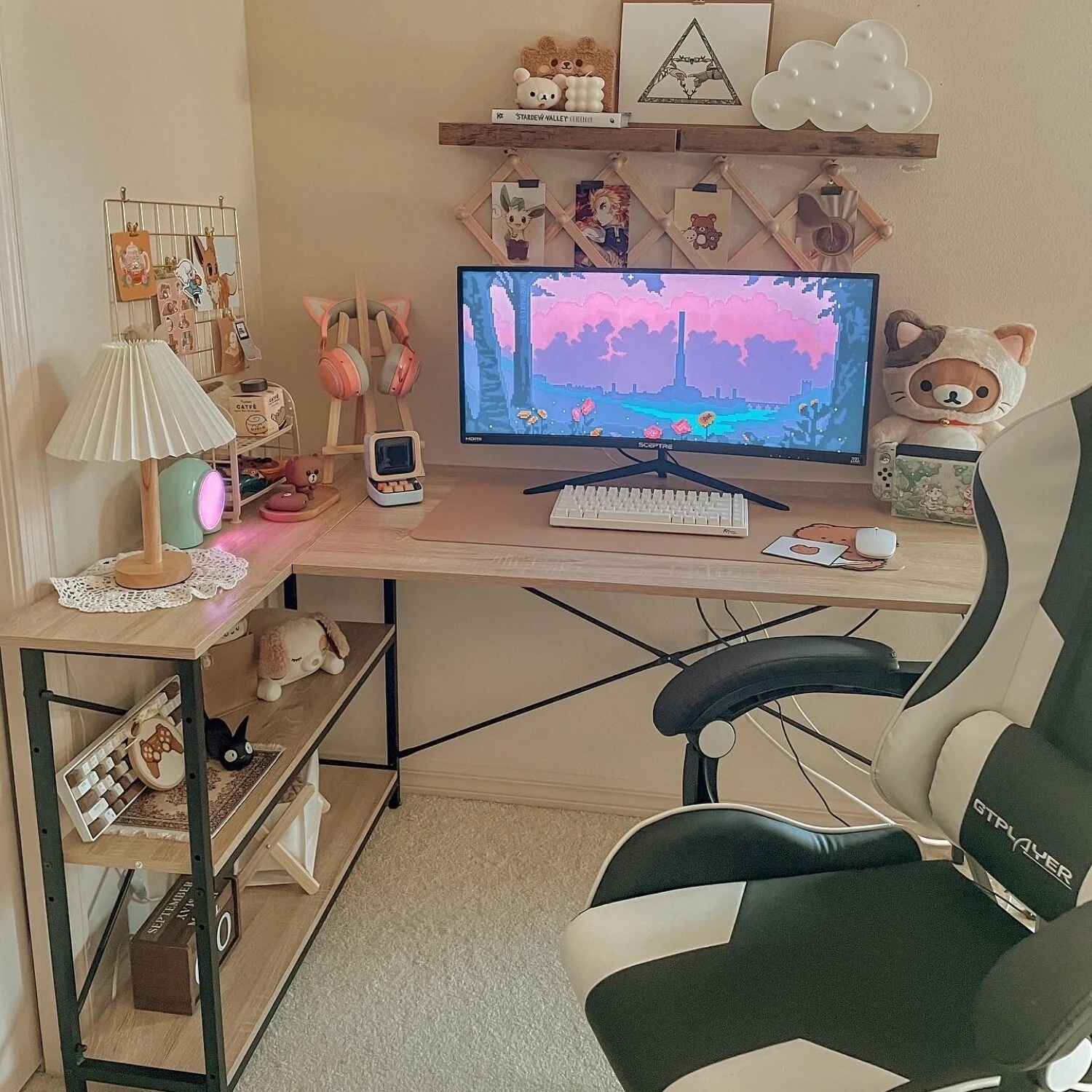 Small L Shaped Computer Desk with Storage Shelves, Compact Corner Workstation for Home Office and Study - Image 26