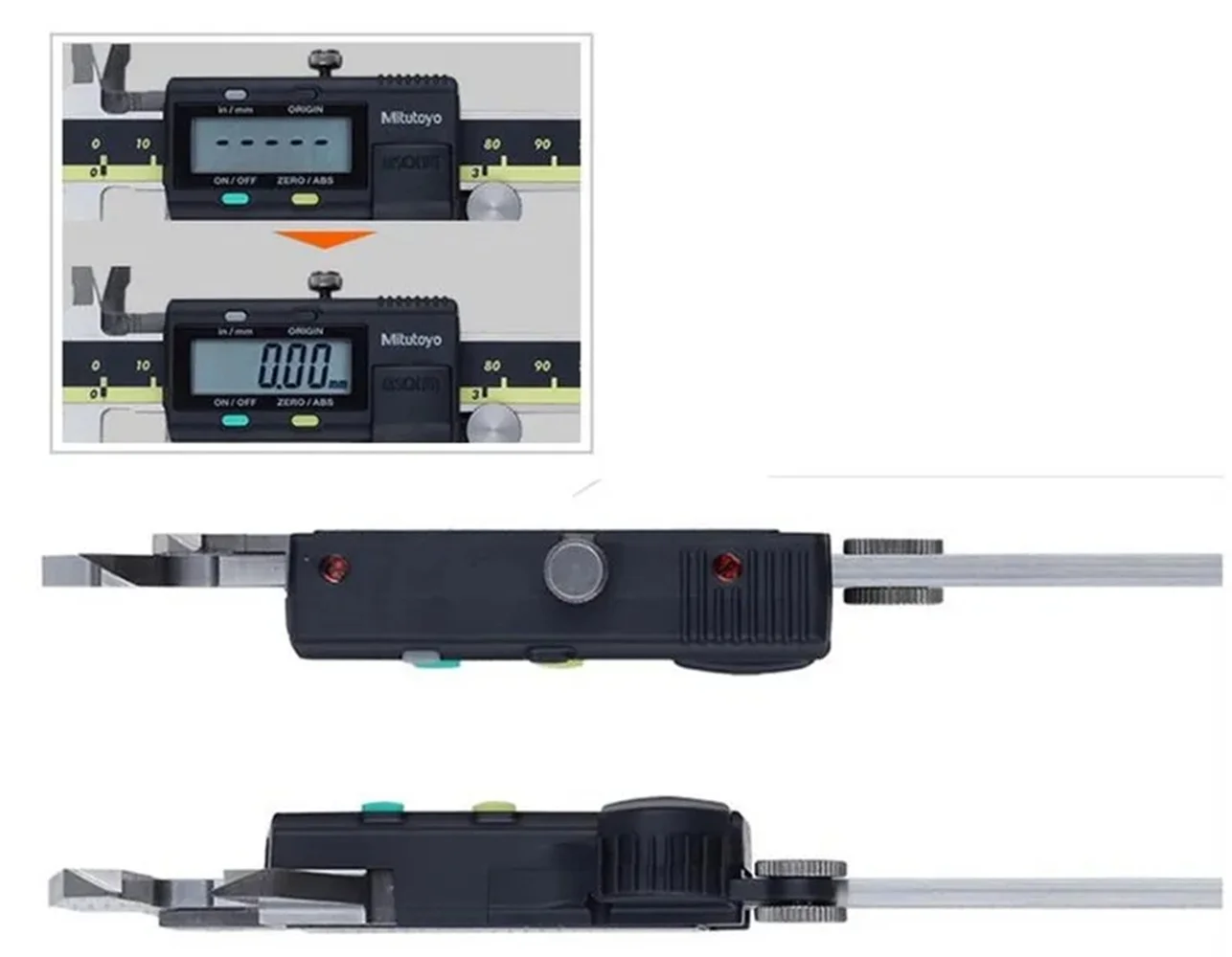 Mitutoyo 500-193-30 Advanced Onsite Sensor AOS Digital Caliper LCD Vernier Caliper Stainless Steel Measuring Tools 500 Series, 0" to 12"/0 to 300mm Measuring Range, 0.0005"/0.01mm Resolution, AOS - Image 6