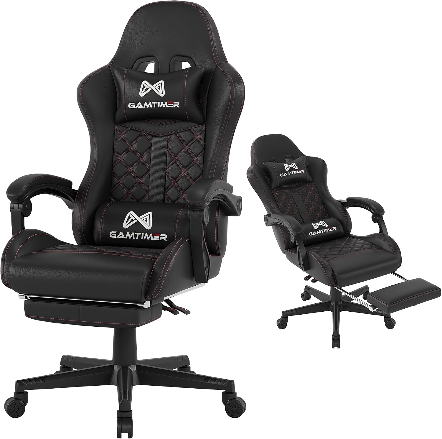 Gaming Chair, 400 LB Weight Capacity,with Pocket Spring Cushion - Image 7