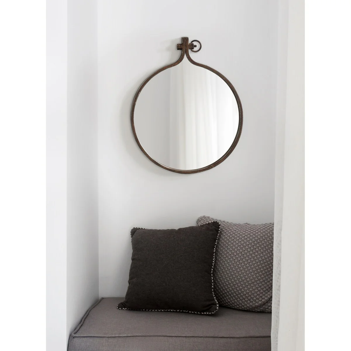 Modern Round Wall Mirror, Decorative Circular Accent Mirror for Living Room, Bedroom and Entryway - Image 41