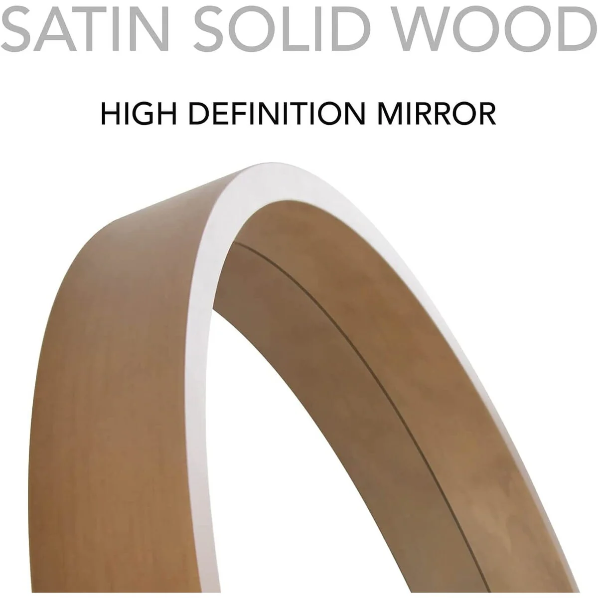Classic Farmhouse Round Wall Mirror, Wooden Frame Decorative Accent Mirror for Living Room, Bedroom and Entryway - Image 27