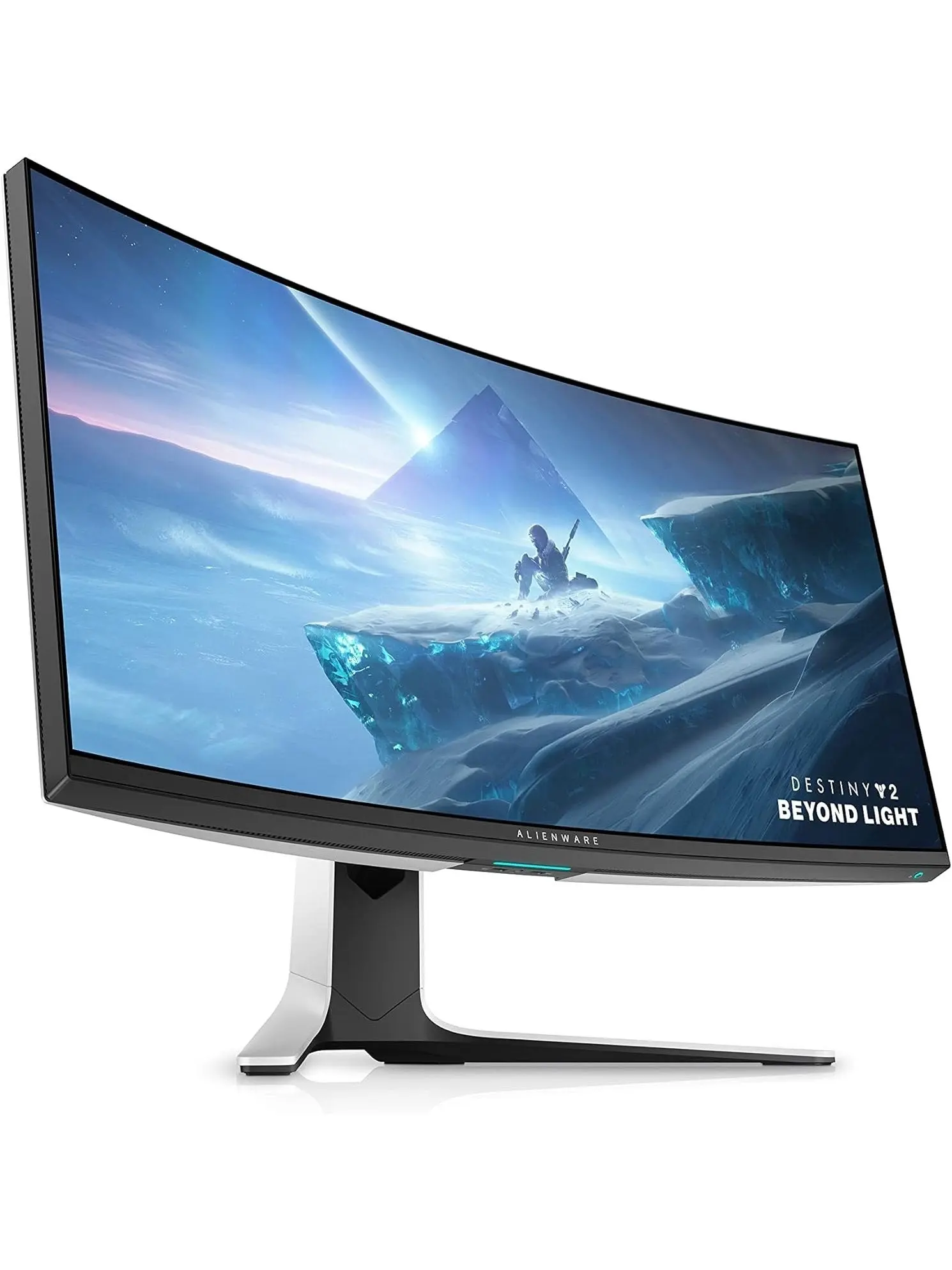 Ultrawide Curved Gaming Monitor 38 Inch, 144Hz Refresh Rate, 3840 x 1600 WQHD, IPS, NVIDIA, 1ms Response Time, 2300R Curvature, VESA Display HDR 600, AW3821DW - White - Image 2