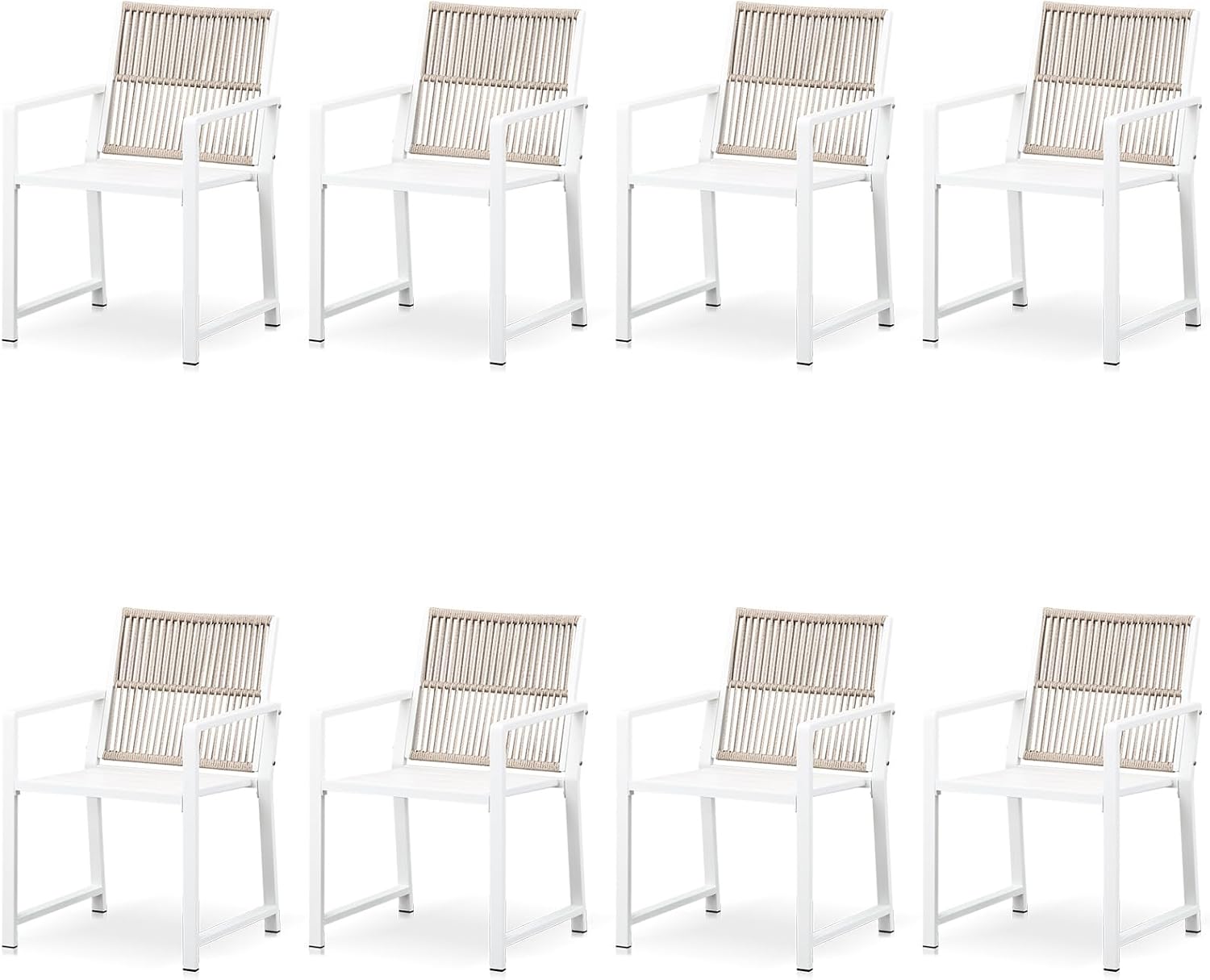 Outdoor HDPE Patio Dining Chairs ,400Lbs,Black,Set of 2 - Image 23