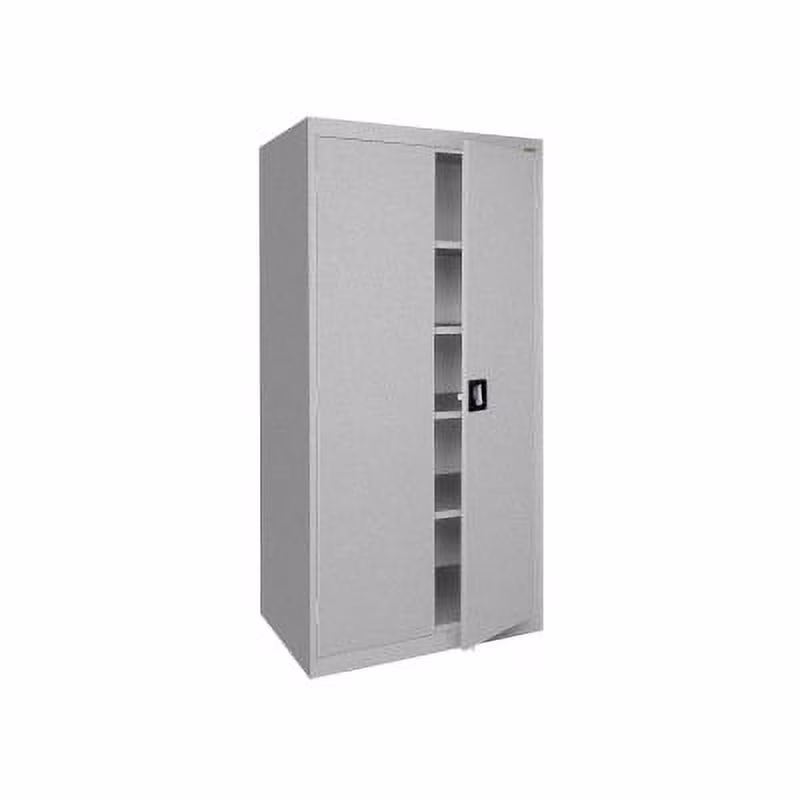 Sandusky Lee 20-Gauge 5-Shelf Welded Steel Freestanding Garage Storage Cabinet, Black - Image 11