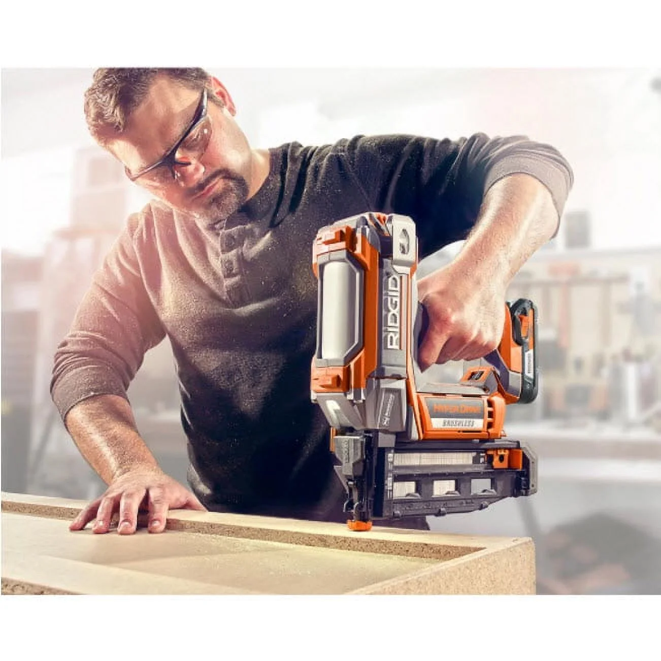 Ridgid HyperDrive 16 Gauge 18v Brushless 2-1/2 In. Straight Finish Nailer - Image 4