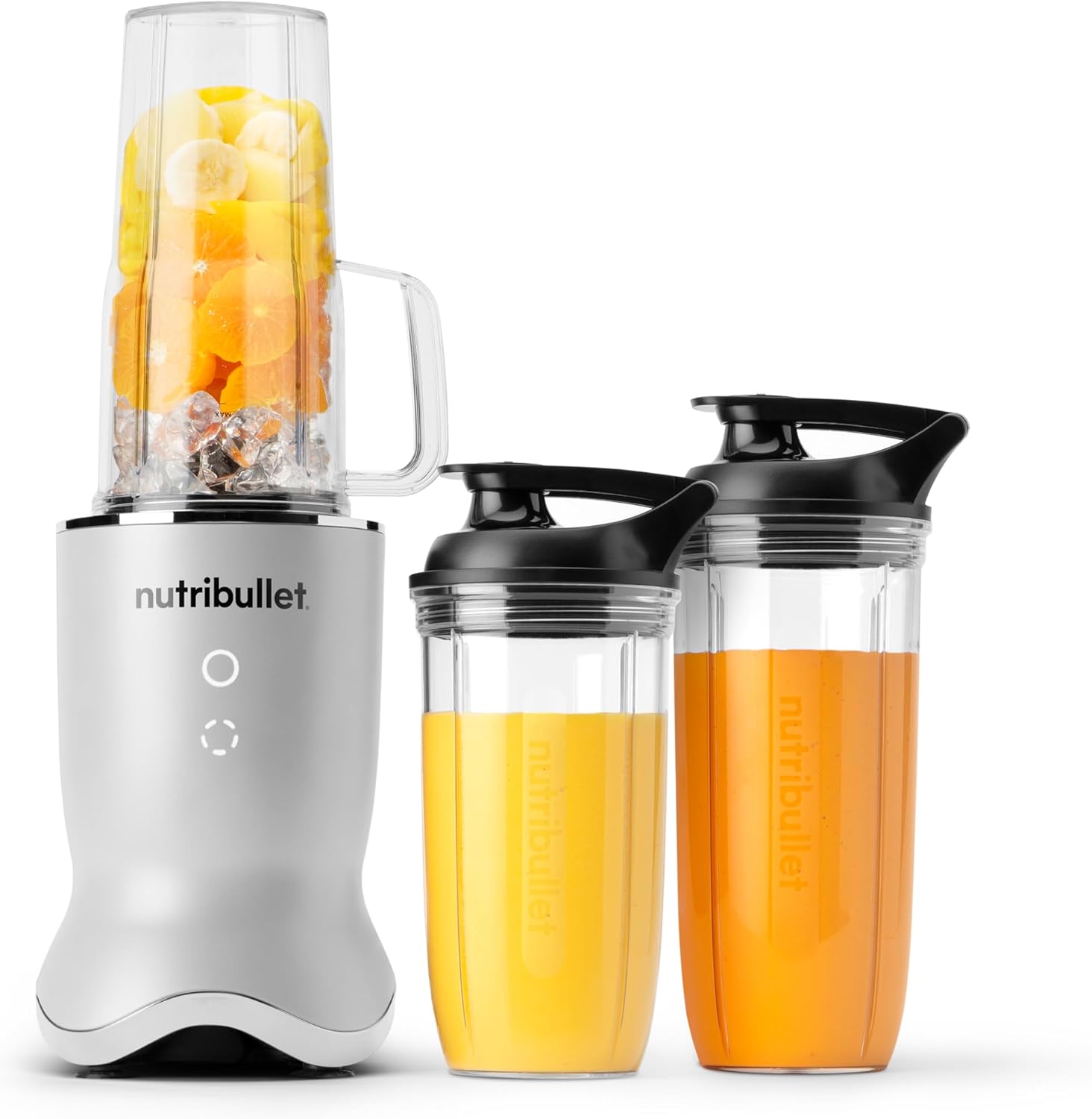 Ultra Personal Blender, 1200W, for Smoothies Shakes & Protein - Quietest Single-Serve Blender with Titanium Coated Blades, 3 BPA-Free Cups (32oz + 24oz), To-Go Lids, Dishwasher Safe, Gray - Image 4