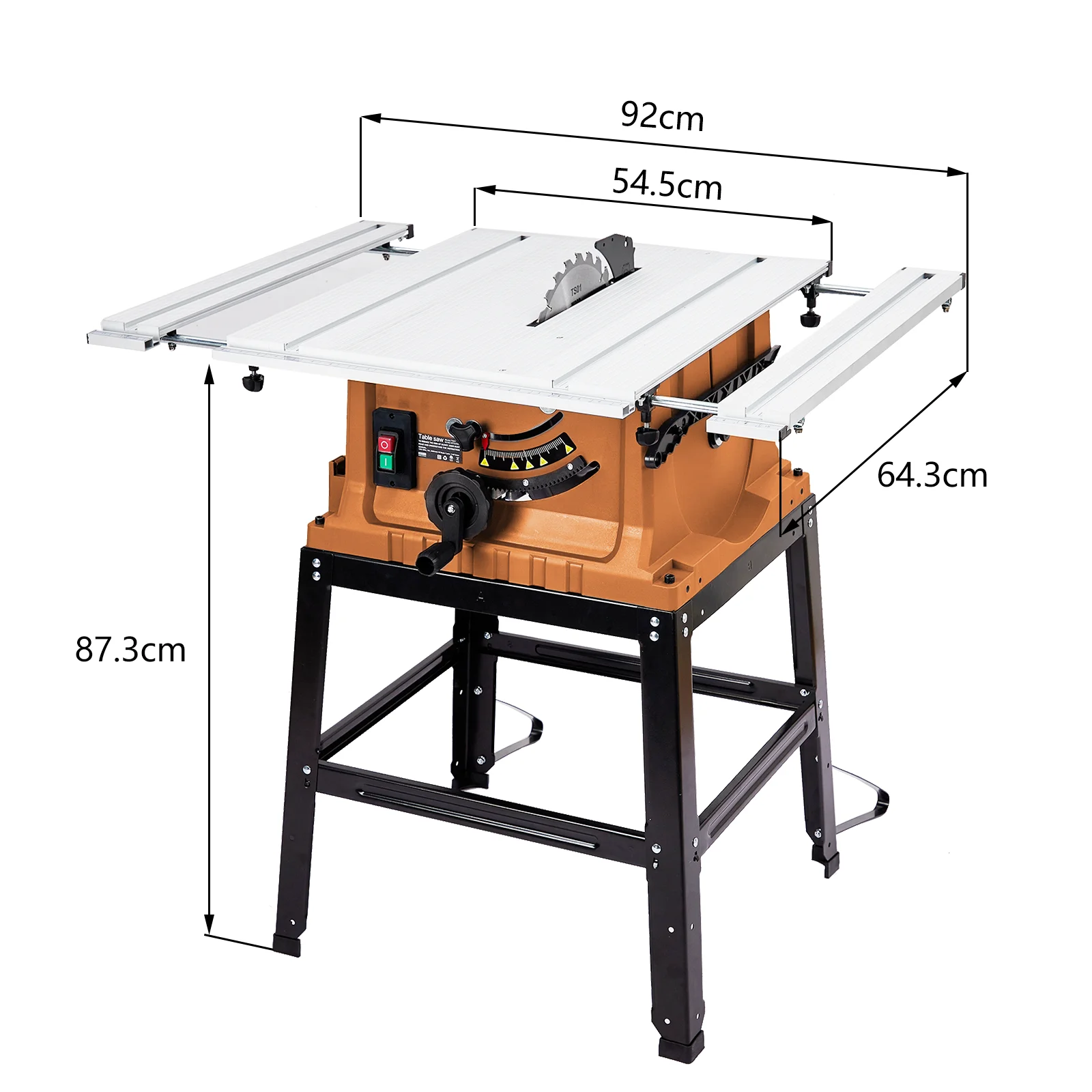 Wpond 1800W, 15A 10in Portable Table Power Saw, 5000 RPM - Image 17