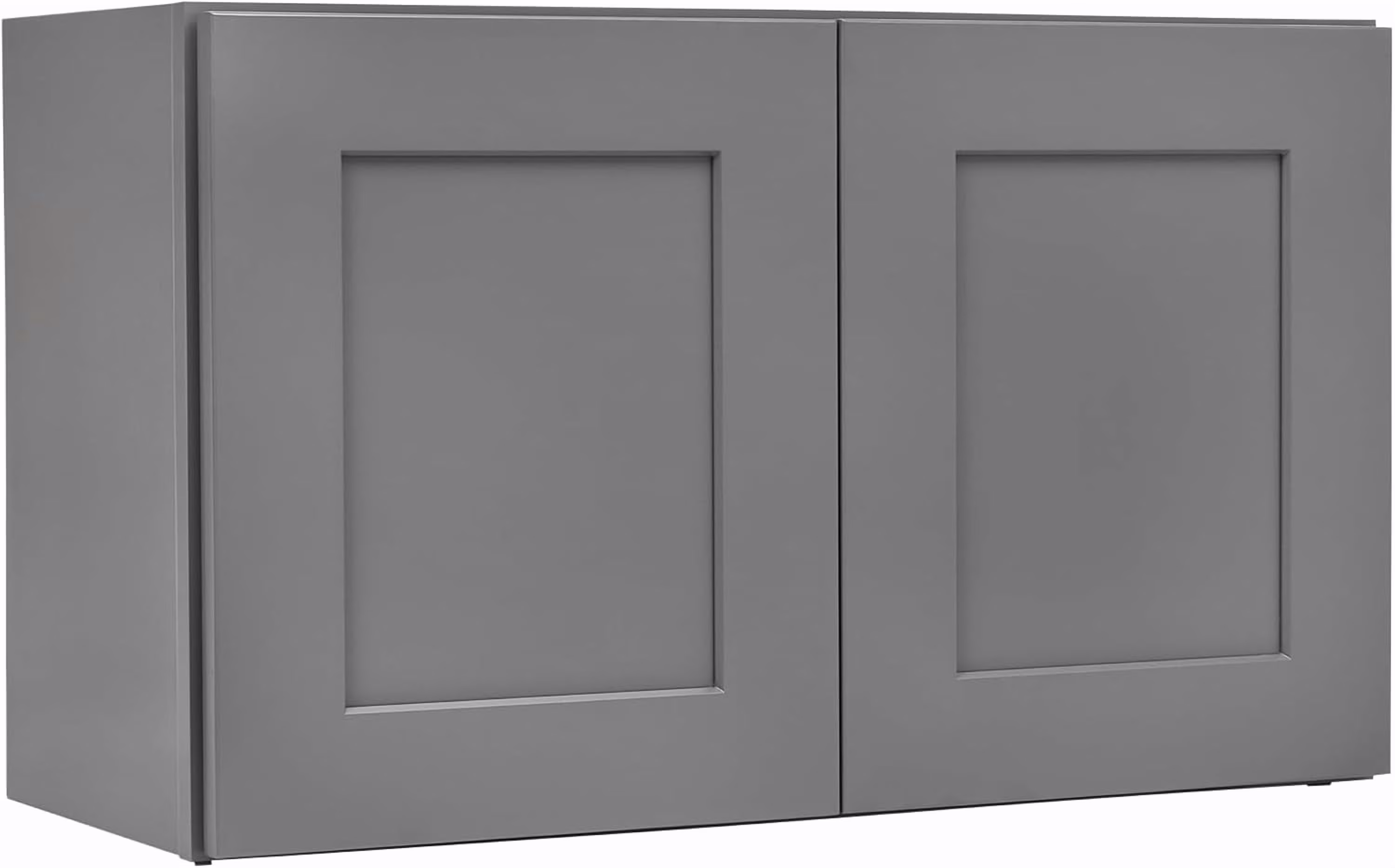 Gray Shaker Wall Cabinet - Ready to Assemble, Perfect for Kitchen, Laundry, Garage or Bathroom Storage - 30" W x 12" H x 12" D