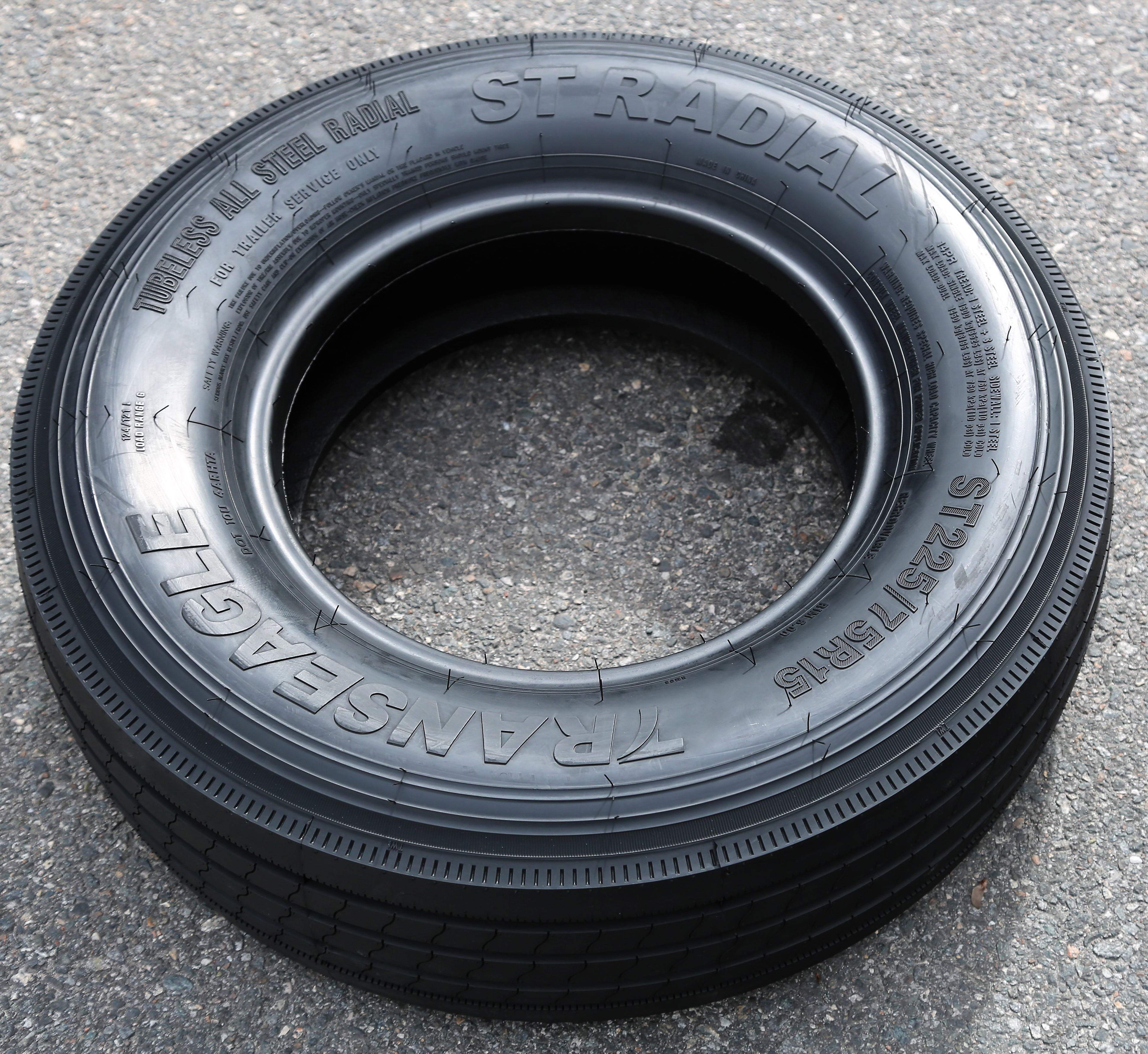 Set of 4 (FOUR) All Steel ST Radial ST 225/75R15 Load G (14 Ply) Trailer Tires - Image 2