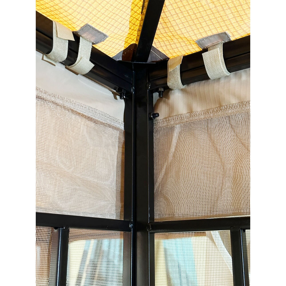 Garden Winds Replacement Canopy Top Cover Compatible with The Grand Patio 10' X 10' Gazebo - RipLock 350 - Image 6