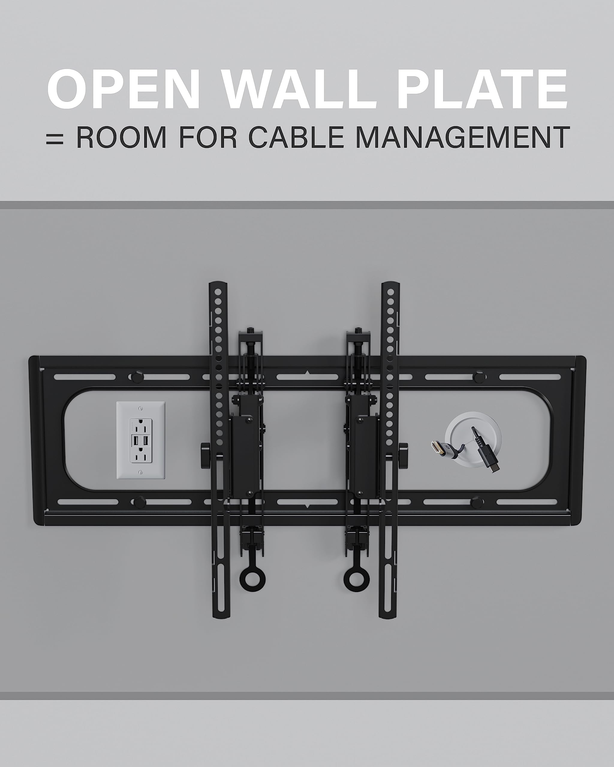Tilting TV Wall Mount for Large TVs Up to 90 Inches, Heavy Duty Adjustable Flat Screen Television Bracket - Image 8