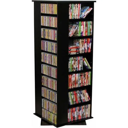 Revolving Media Tower Grande Walnut - Image 4