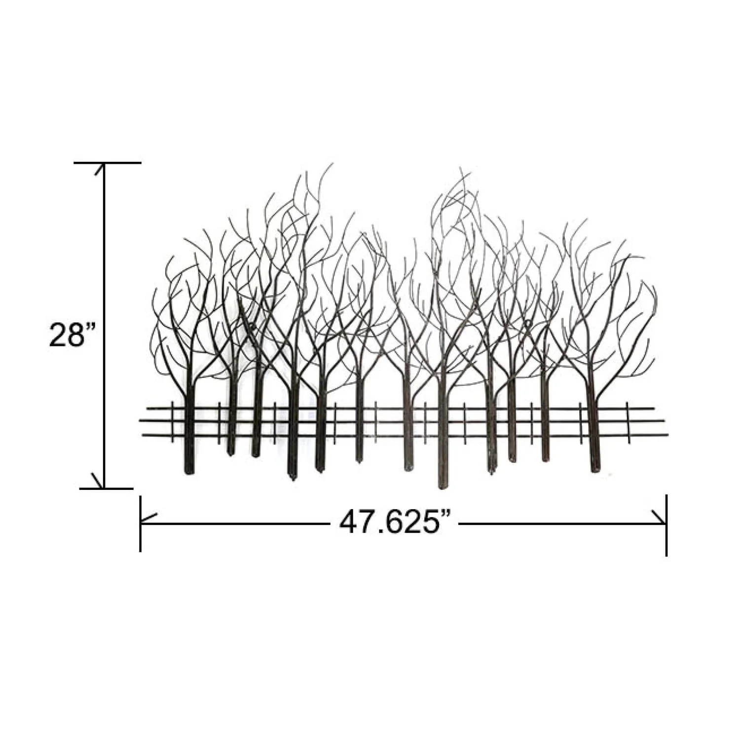 Black Metal Tree Wall Decor, Modern Forest Design Wall Art Sculpture for Living Room, Bedroom and Home Decoration - Image 10