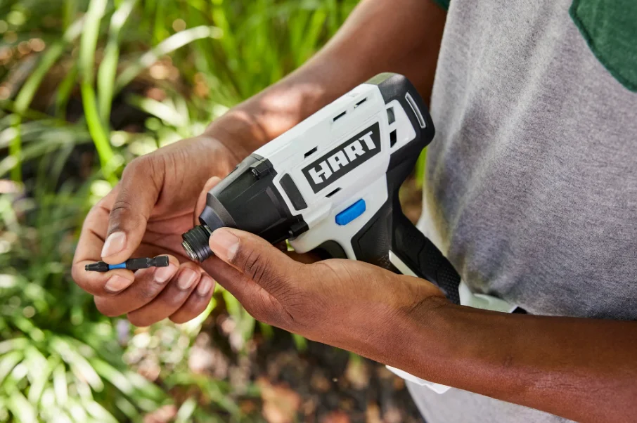 HART 20-Volt Cordless 1/4- Hex Impact Driver 2-Pack 4AH Battery Kit Bundle - Image 3