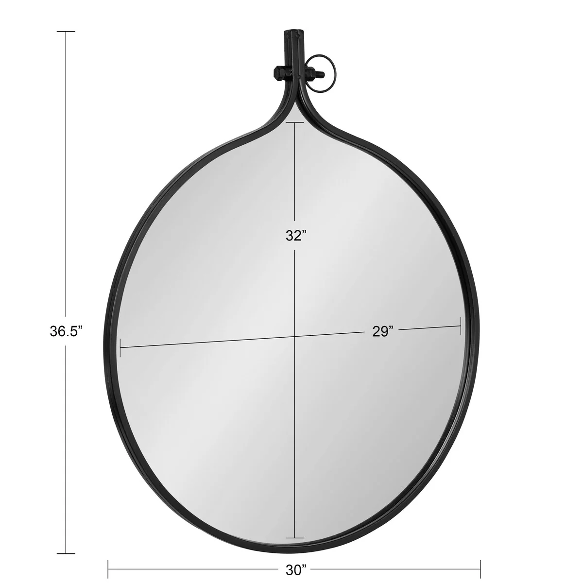 Modern Round Wall Mirror, Decorative Circular Accent Mirror for Living Room, Bedroom and Entryway - Image 78