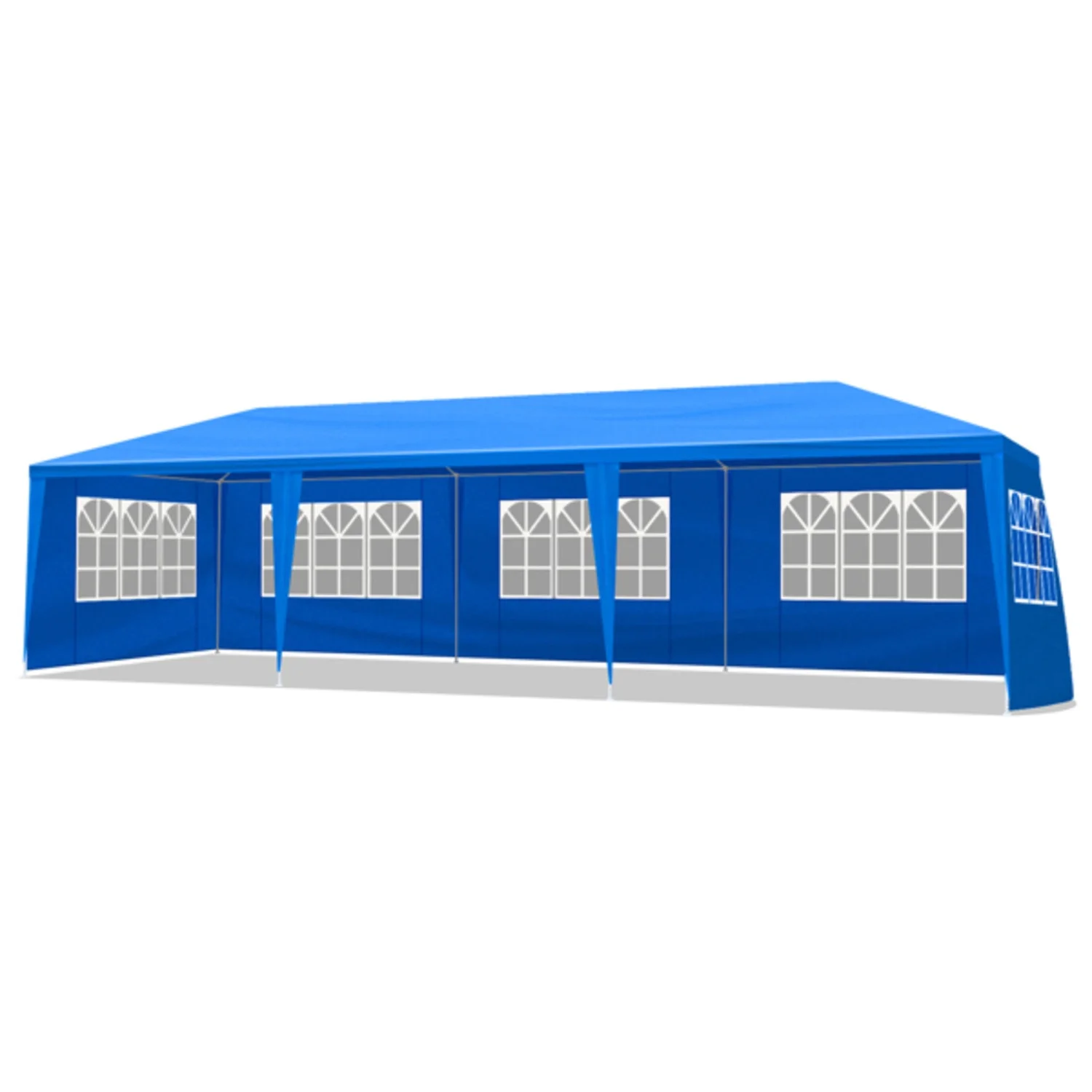 10'x30' Outdoor Party Tent With 8 Removable Sidewalls Canopy Blue Waterproof Shelters Gazebo For BBQ Birthday Party Wedding Events Backyard Garden And Patio - Image 2