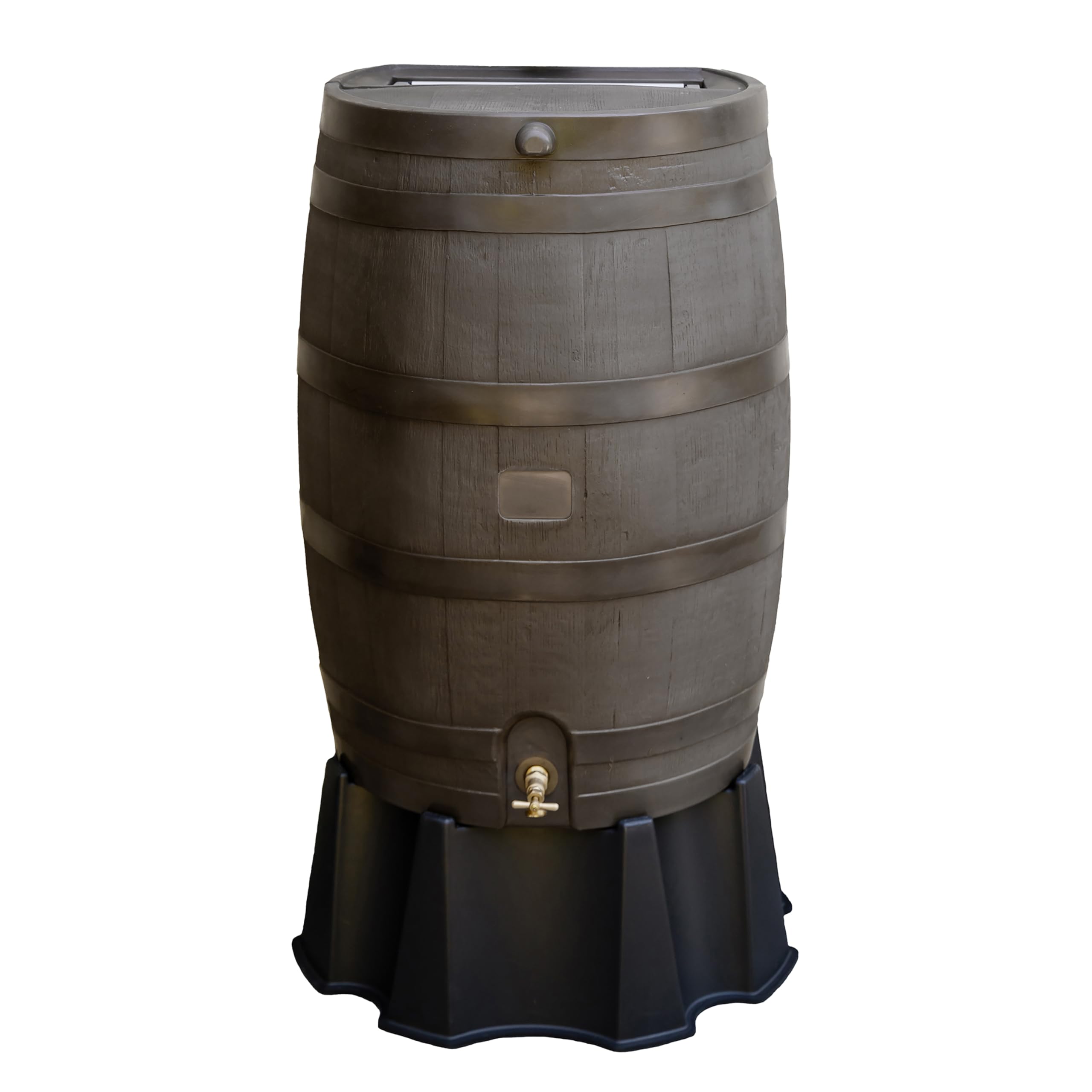 50 Gallon Rain Barrel with Brass Spigot, Large Outdoor Rainwater Collection and Storage Container for Garden - Image 9