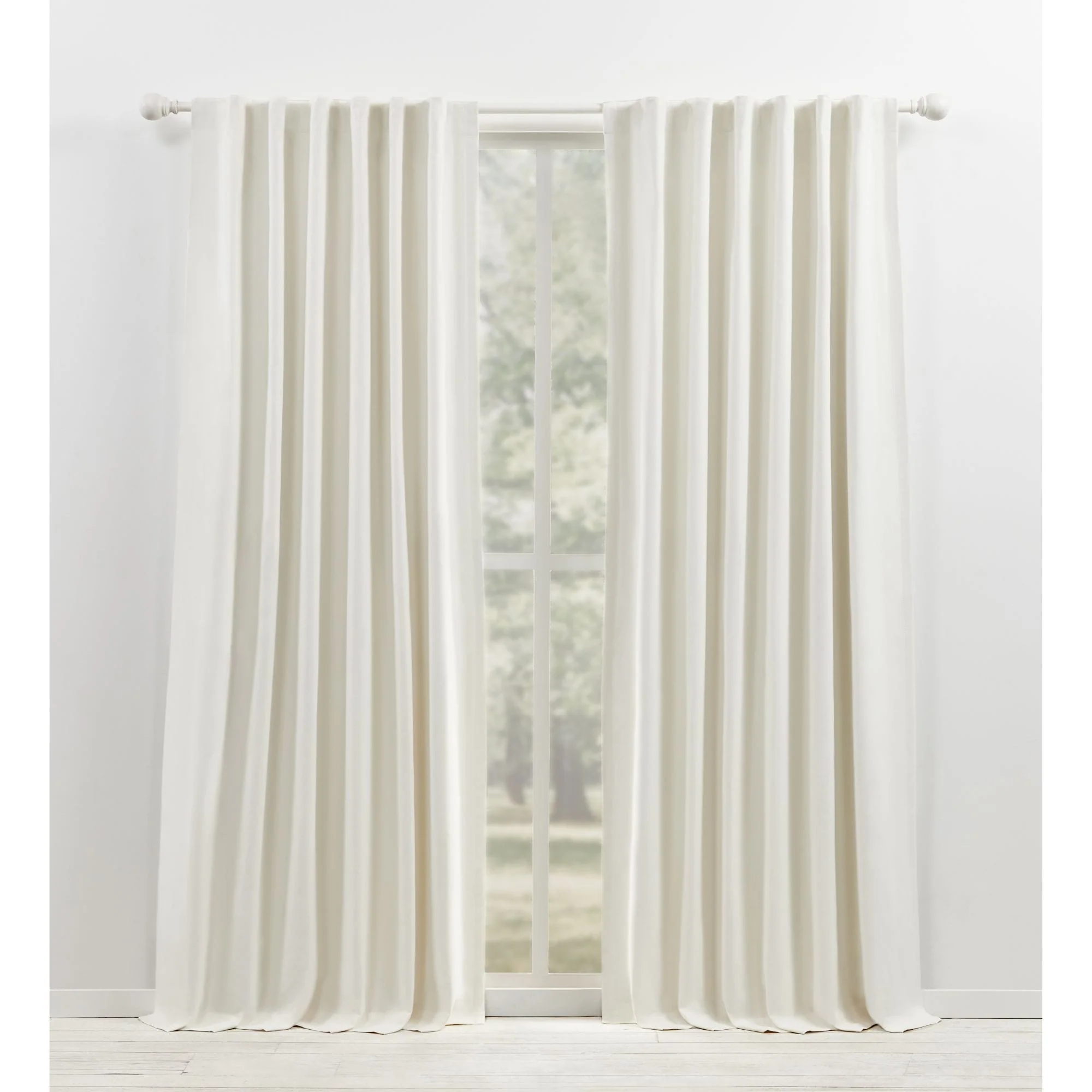Blackout Single Curtain Panel, Back Tab and Rod Pocket Window Curtain - Image 3
