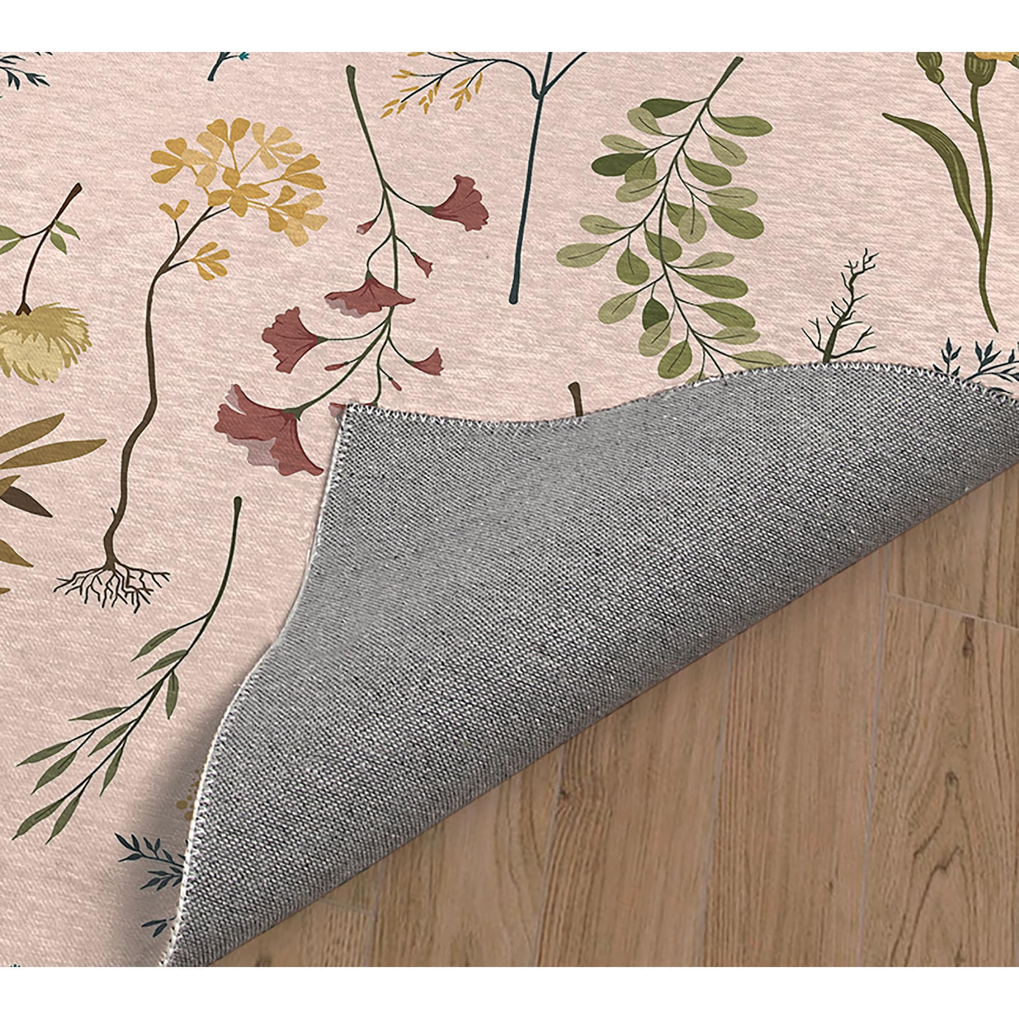 Fall Botanical Floral Kitchen Mat, Decorative Anti Fatigue Non Slip Floor Rug for Kitchen and Home Decor - Image 3