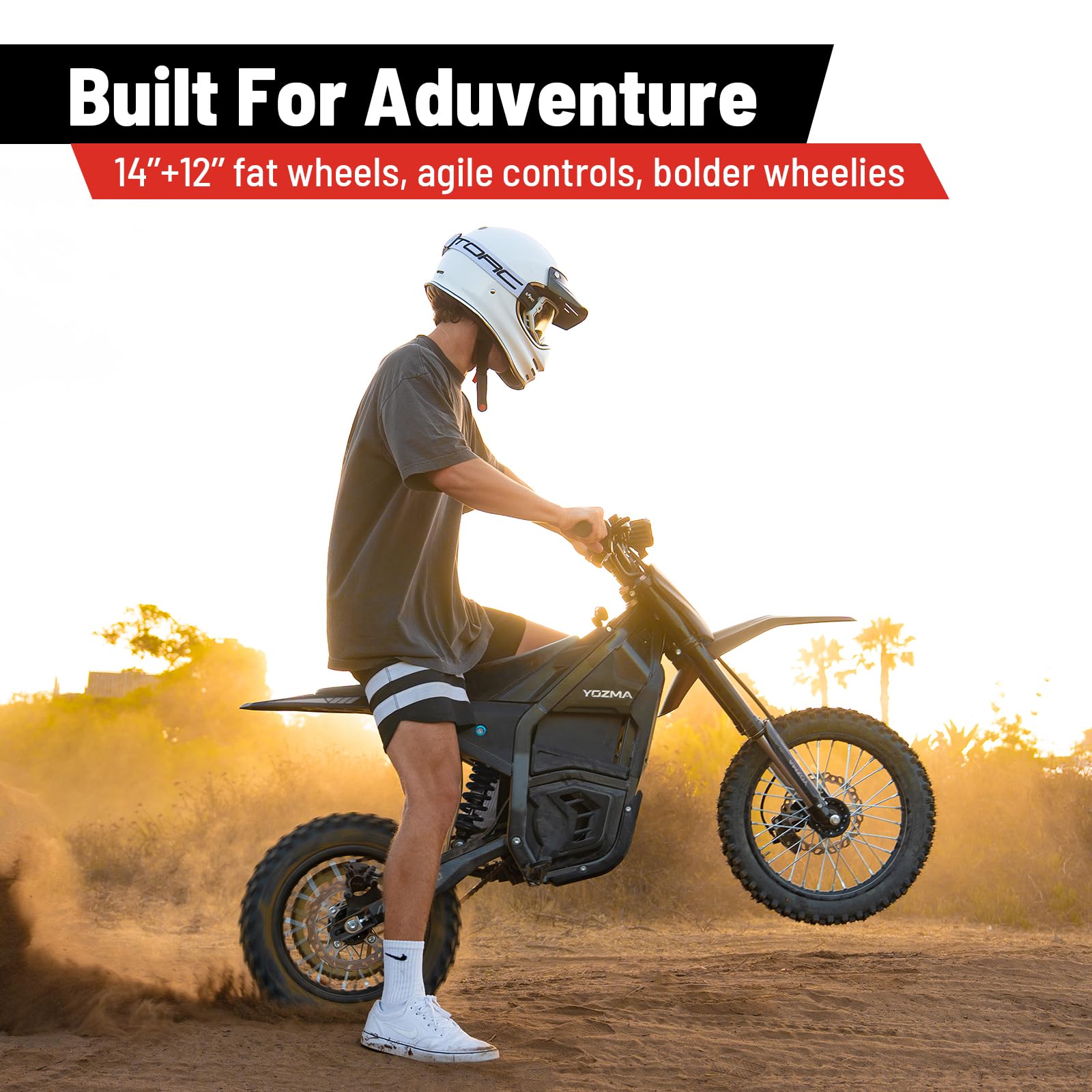IN10 Electric Dirt Bike, 40MPH 2600W Off Road Electric Motorcycle - Image 4