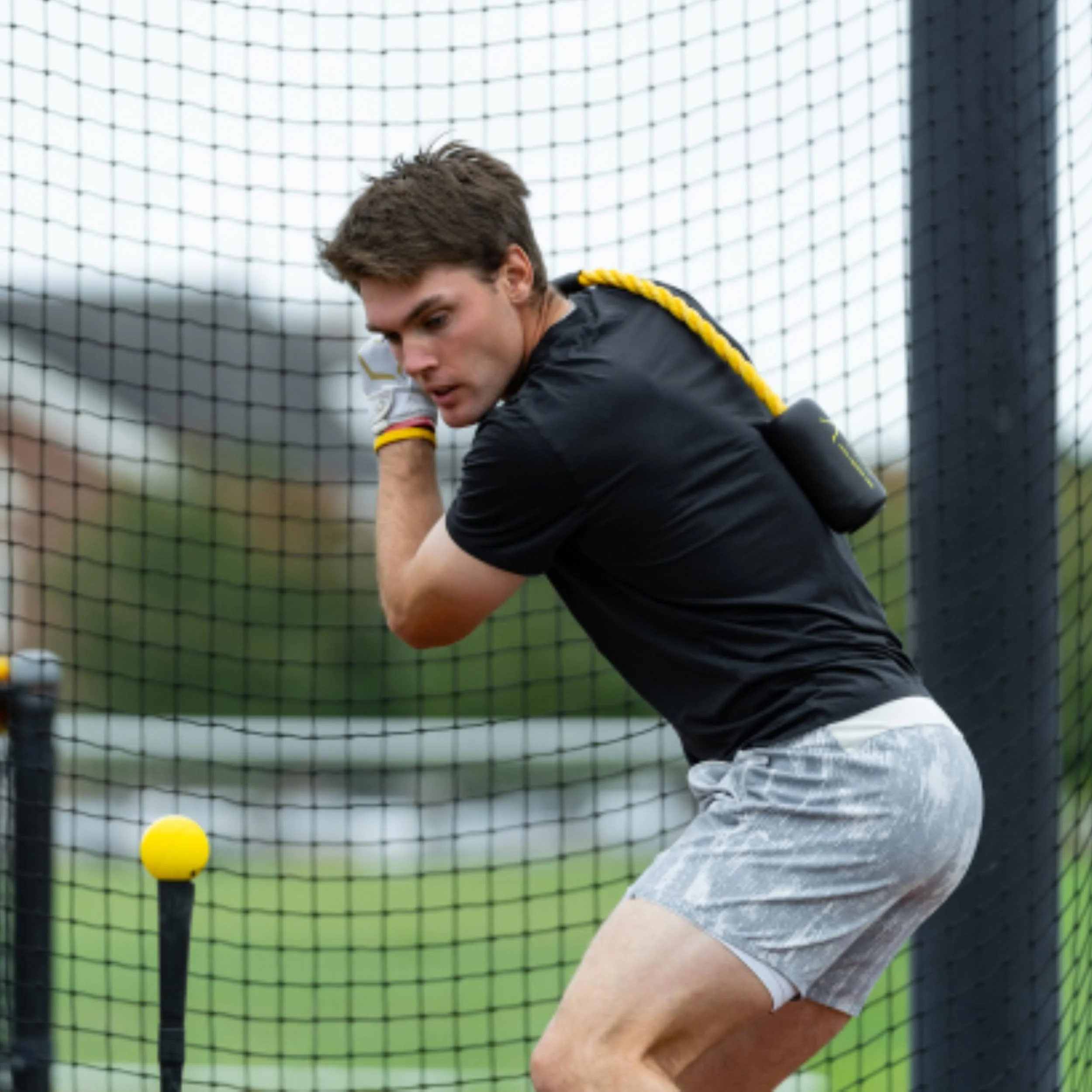 Swing Trainer with 12 Soft Balls, Baseball and Softball Batting Practice Training Set - Image 6