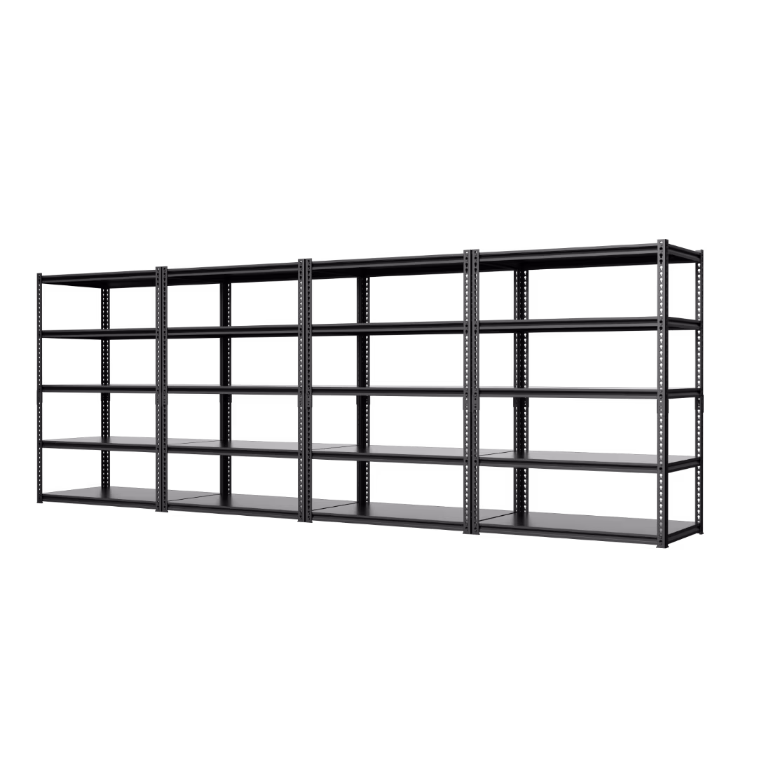 NAIZEA 2 Pack 72"H x 36"W x 18"D Garage Shelving, Heavy Duty Steel Shelving Storage Rack Shelves, 5 Tier Steel Shelf Rack Shelf Unit, 2000LB Capacity - Image 3