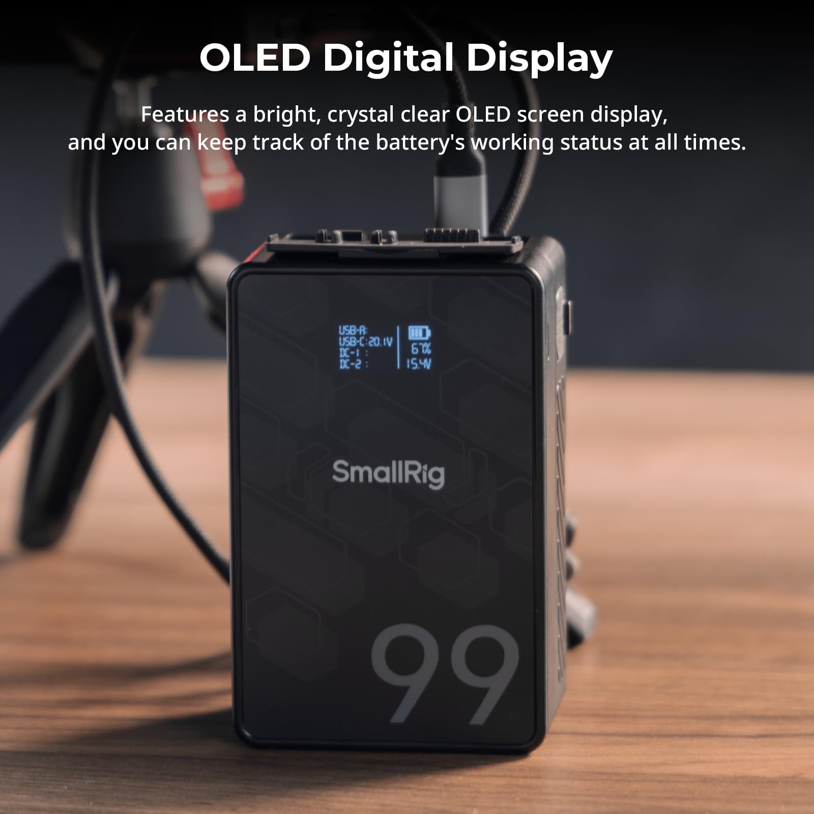 99Wh 6800mAh V Mount Battery, Rechargeable Professional Camera Battery for Video and Photography - Image 4